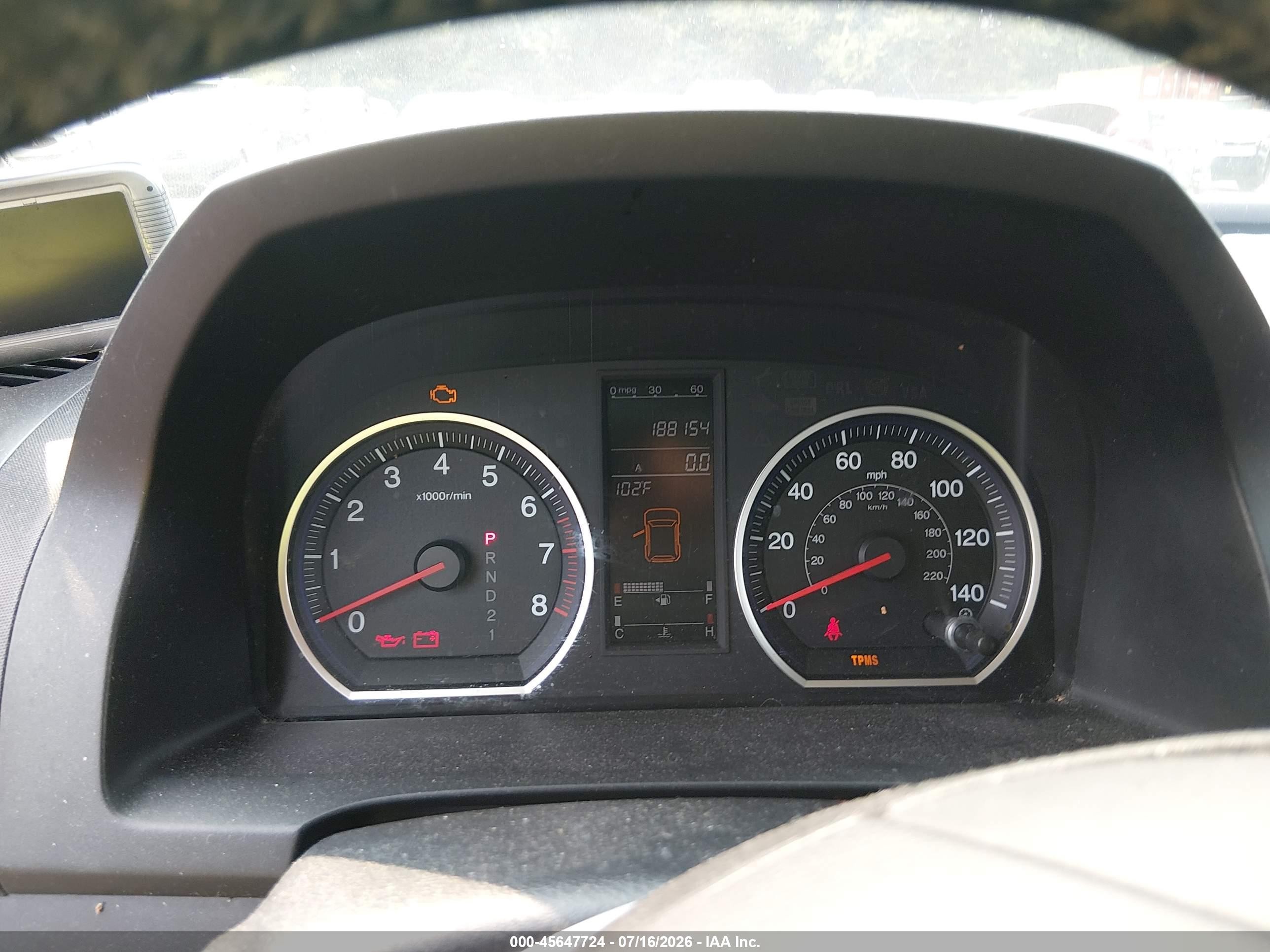 2008 Honda Cr-v Ex-l Light Blue vin: 5J6RE48708L012509