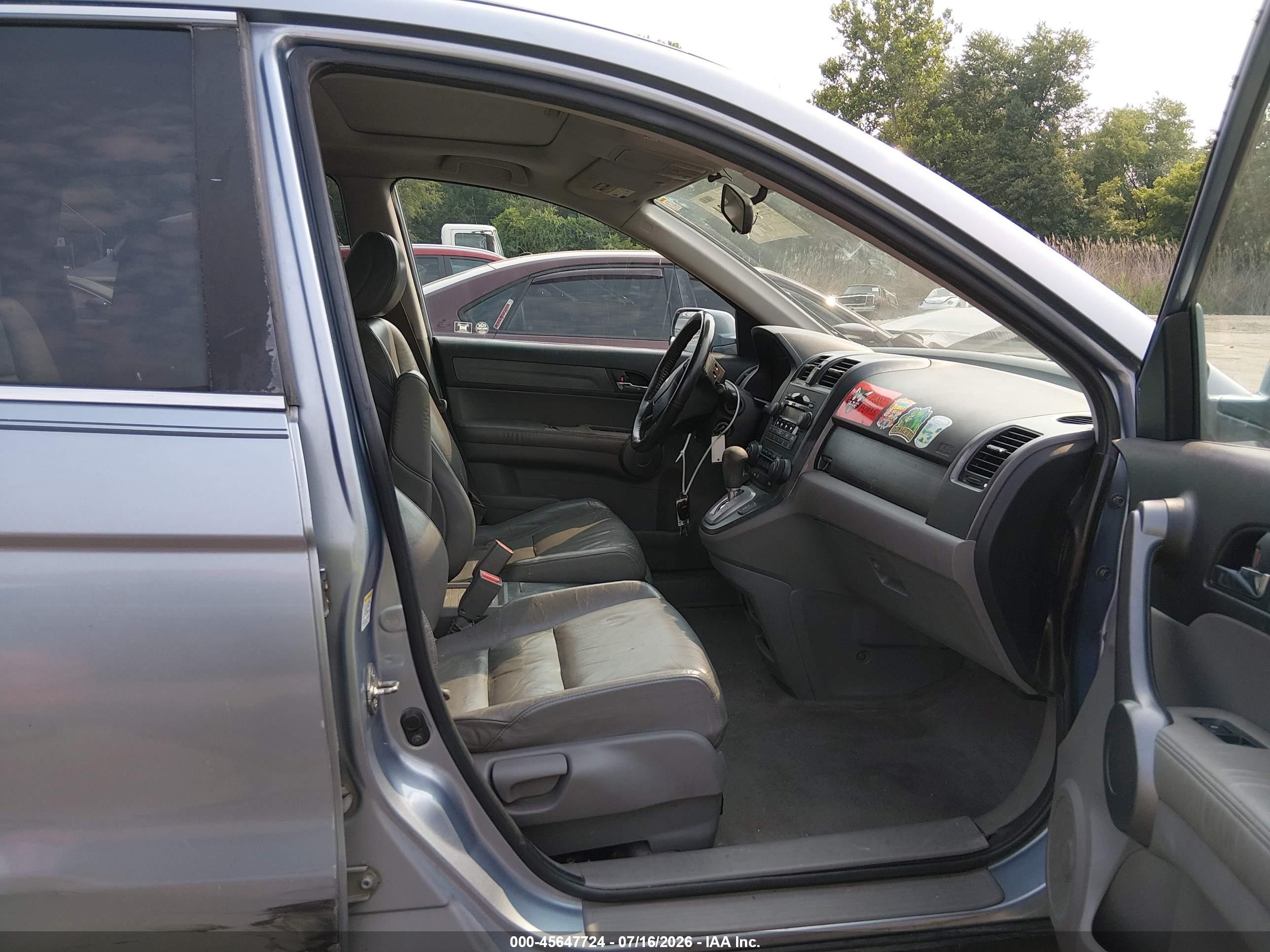 2008 Honda Cr-v Ex-l Light Blue vin: 5J6RE48708L012509
