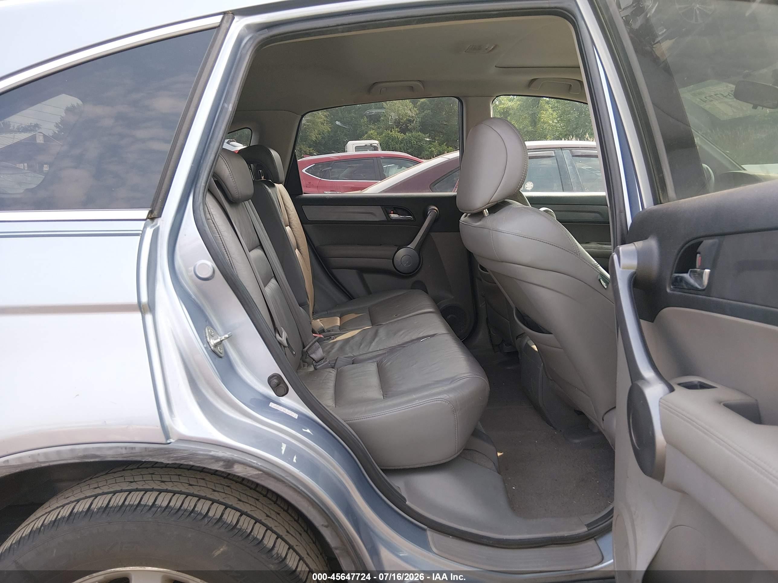 2008 Honda Cr-v Ex-l Light Blue vin: 5J6RE48708L012509