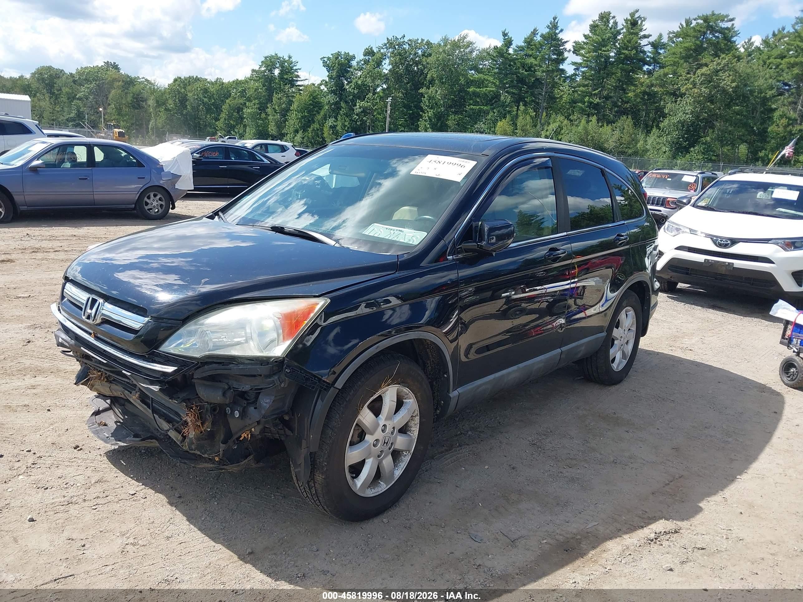 2008 Honda Cr-v Ex-l Синий vin: 5J6RE48708L029813