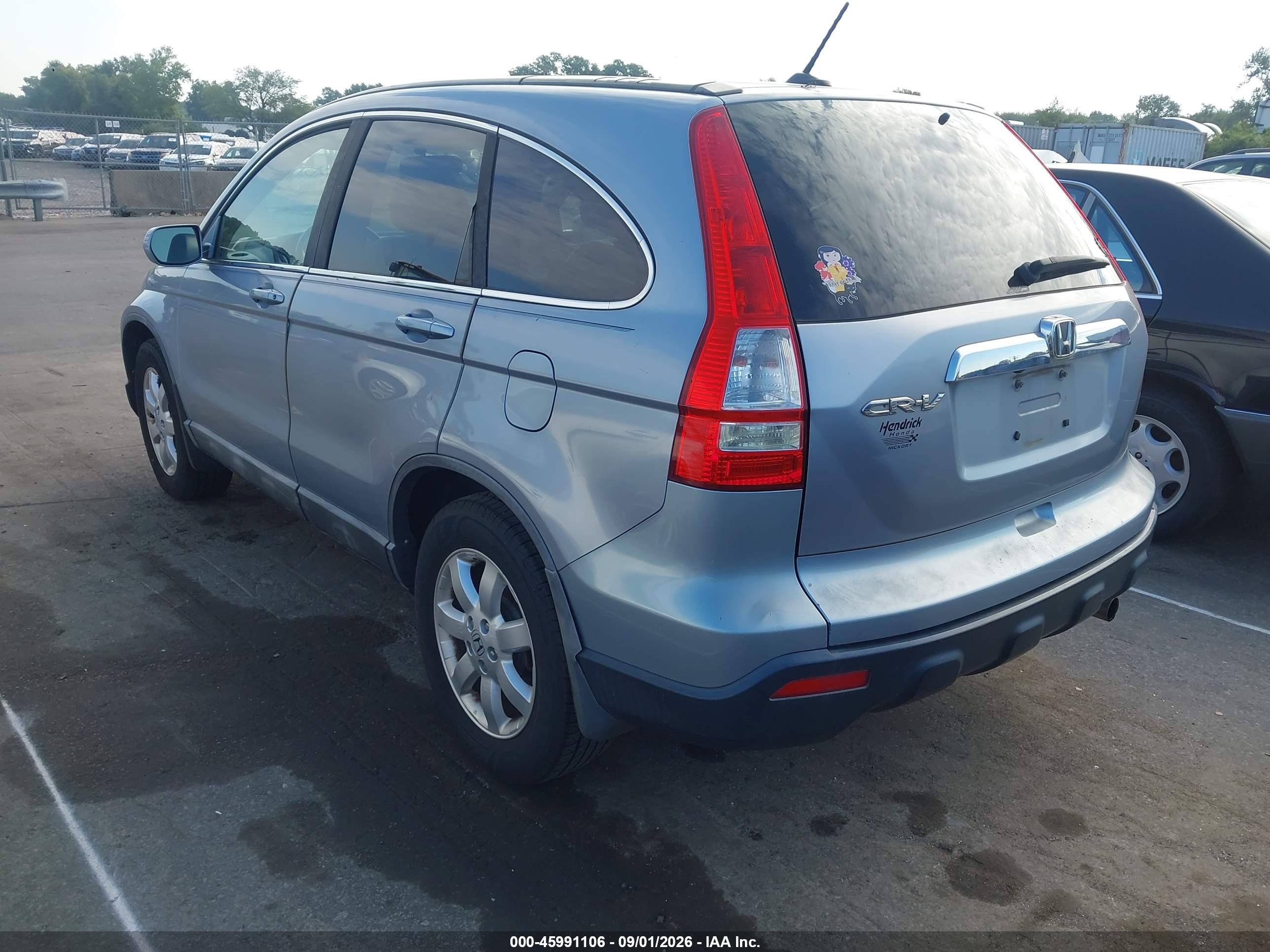 2008 Honda Cr-v Ex-l Light Blue vin: 5J6RE48708L033022