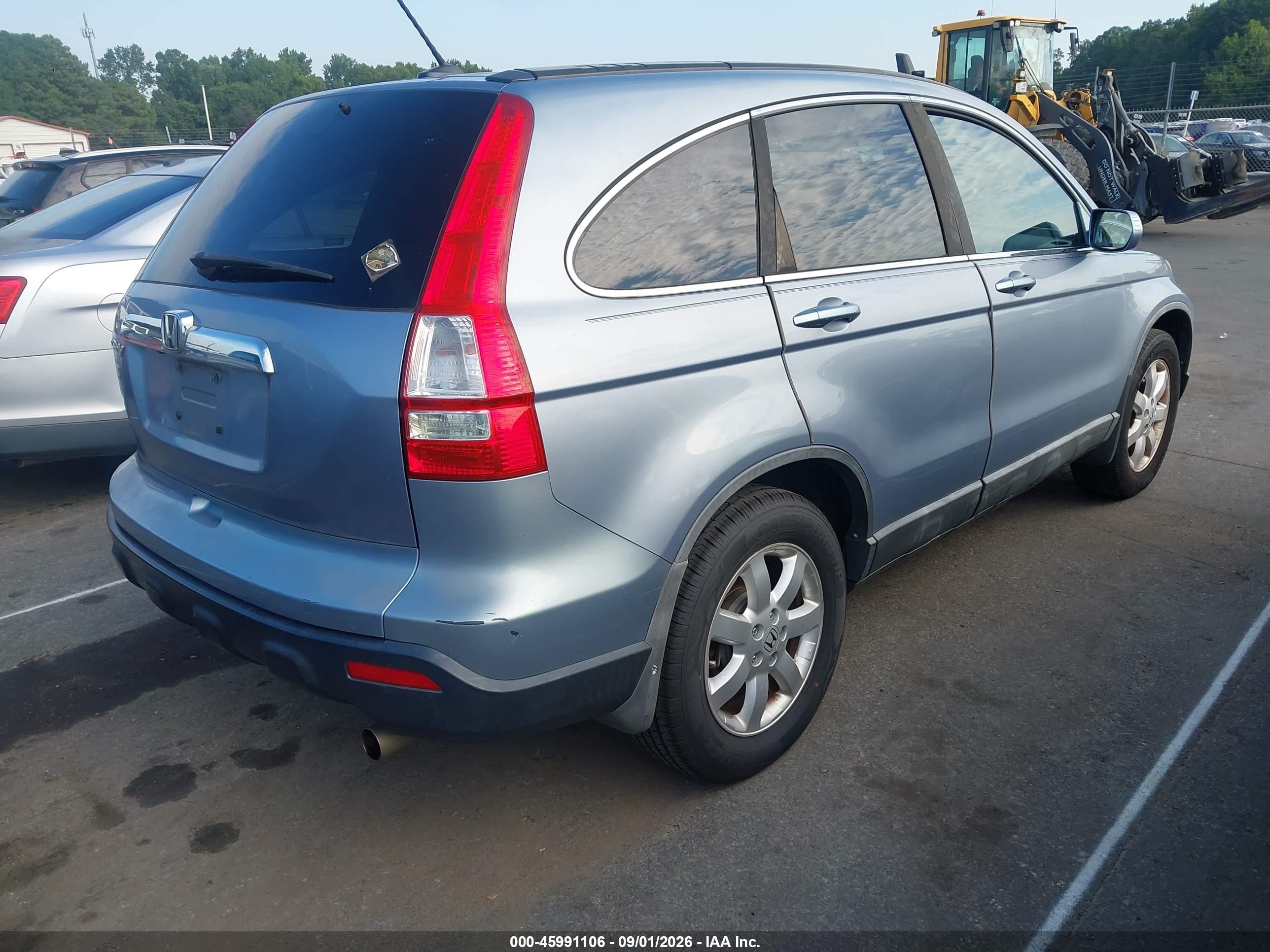 2008 Honda Cr-v Ex-l Light Blue vin: 5J6RE48708L033022
