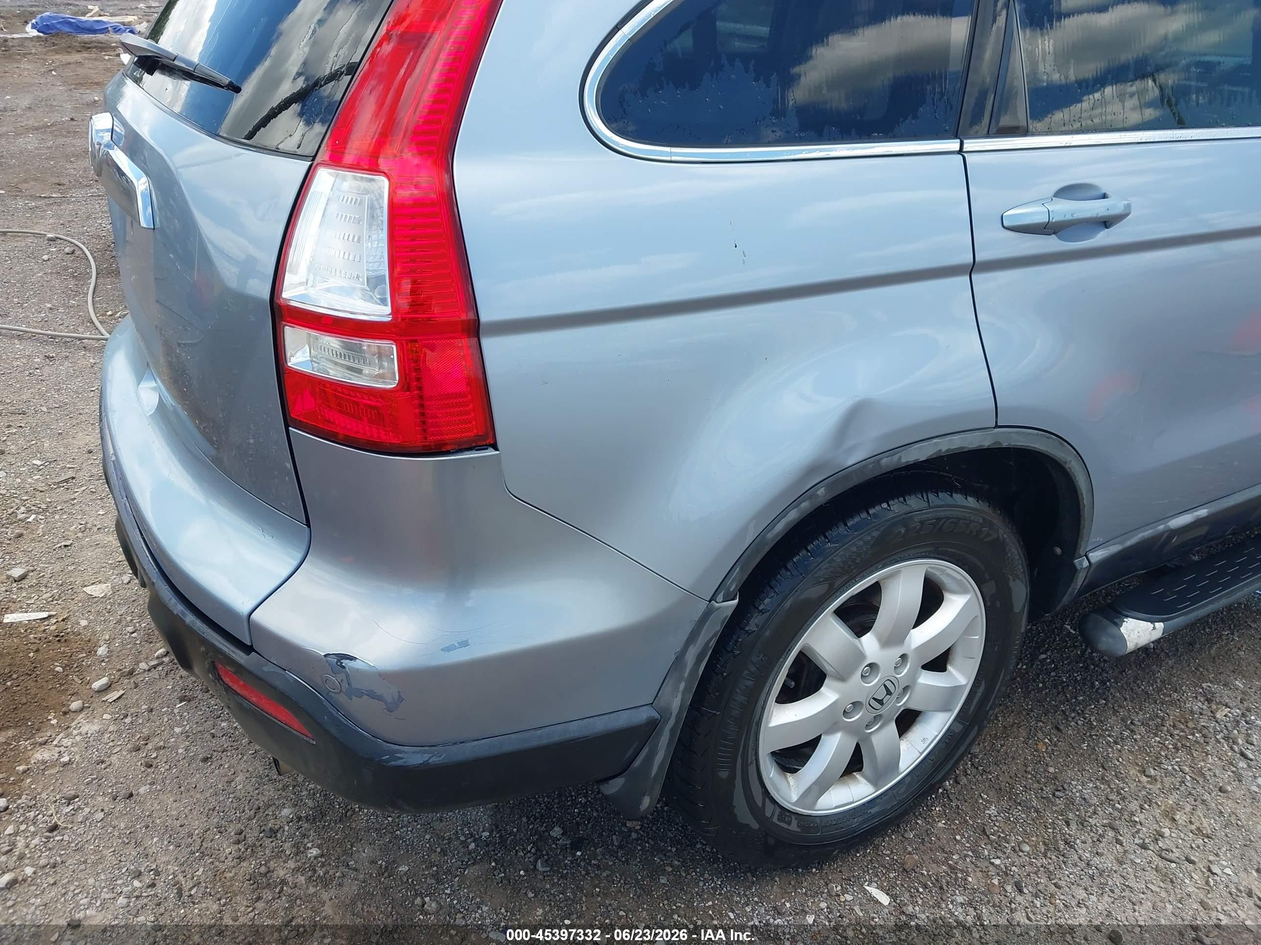 2008 Honda Cr-v Ex-l Light Blue vin: 5J6RE48708L036891
