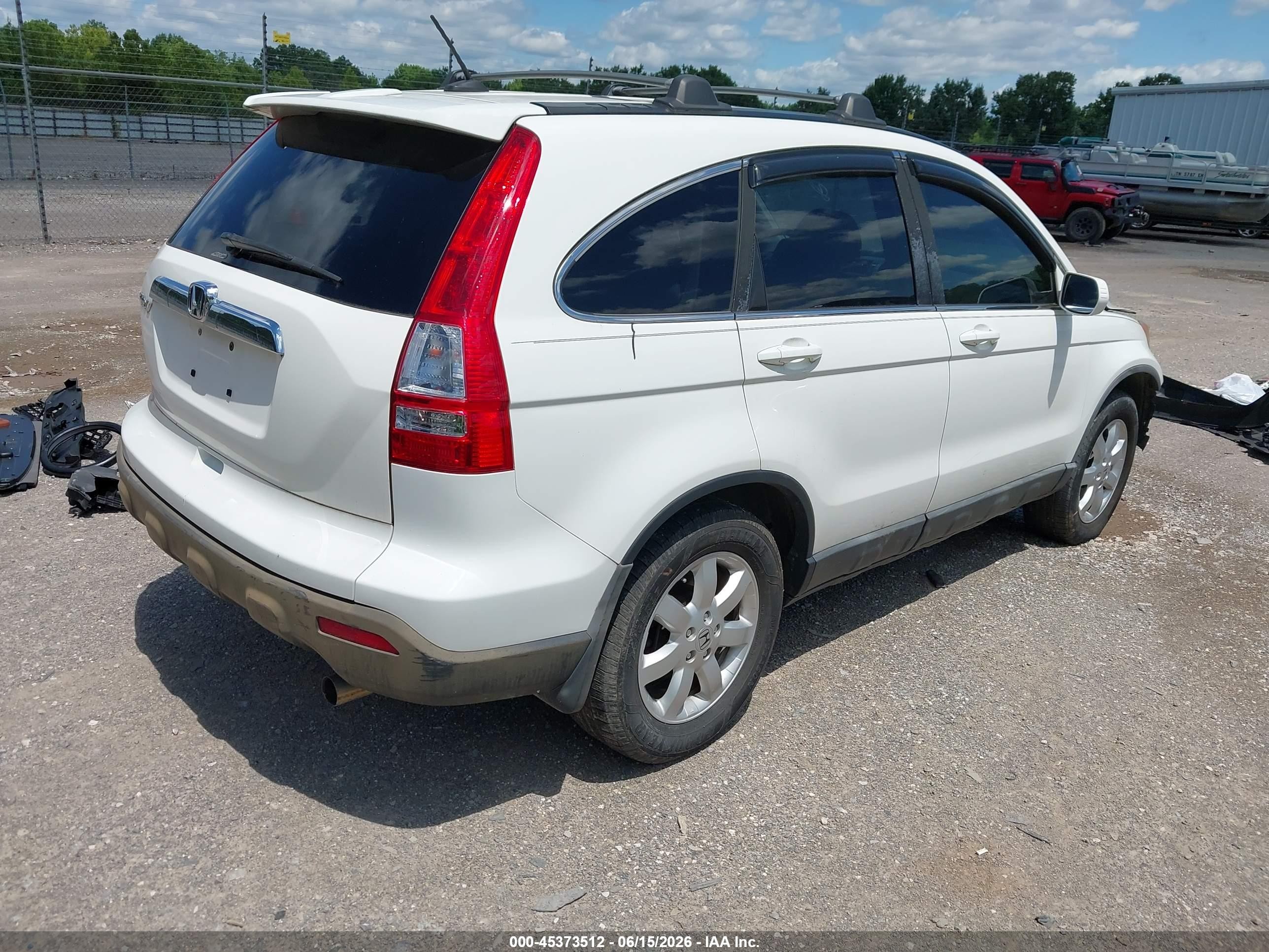 2008 Honda Cr-v Ex-l White vin: 5J6RE48708L041587