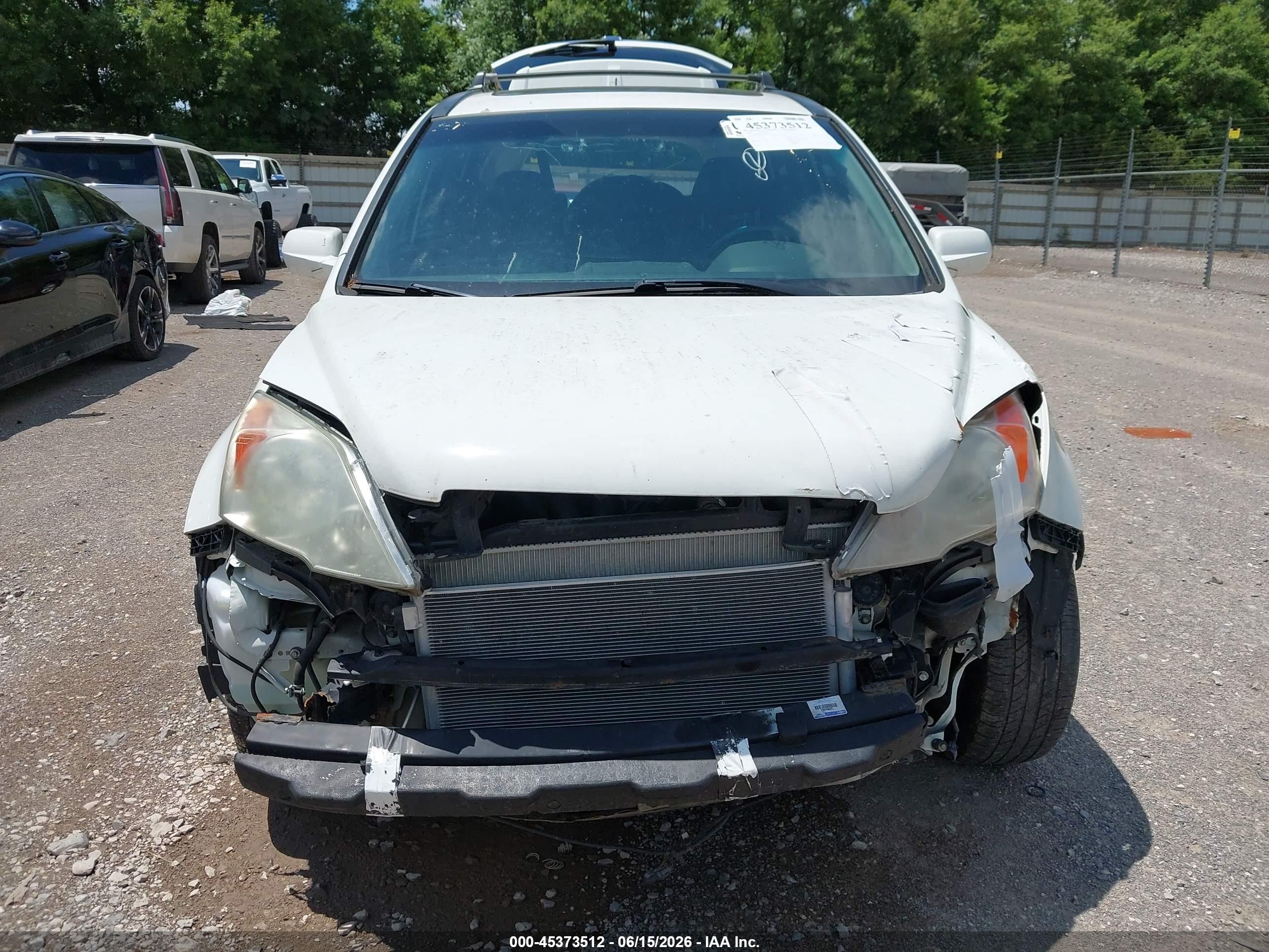2008 Honda Cr-v Ex-l White vin: 5J6RE48708L041587