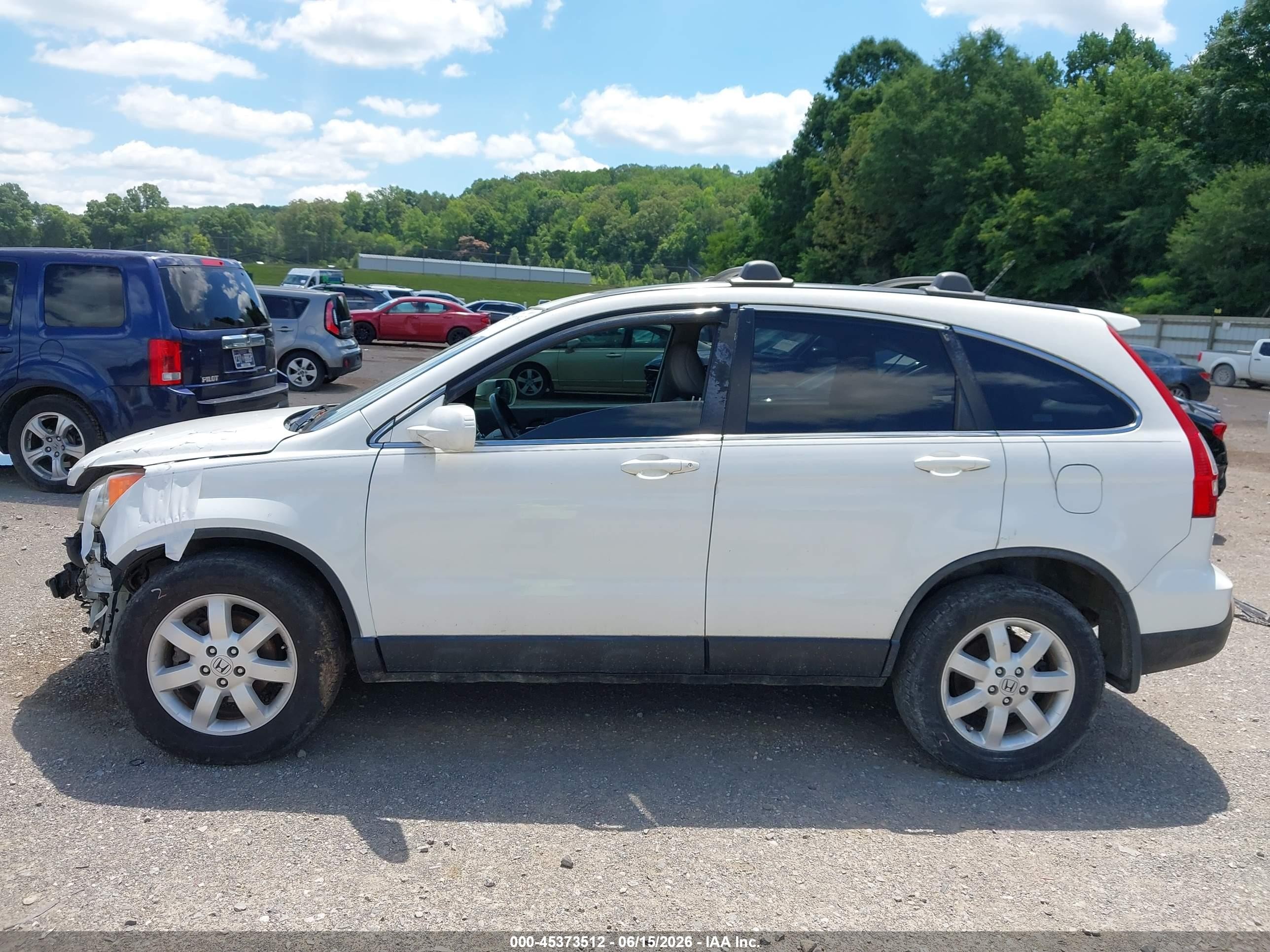 2008 Honda Cr-v Ex-l White vin: 5J6RE48708L041587