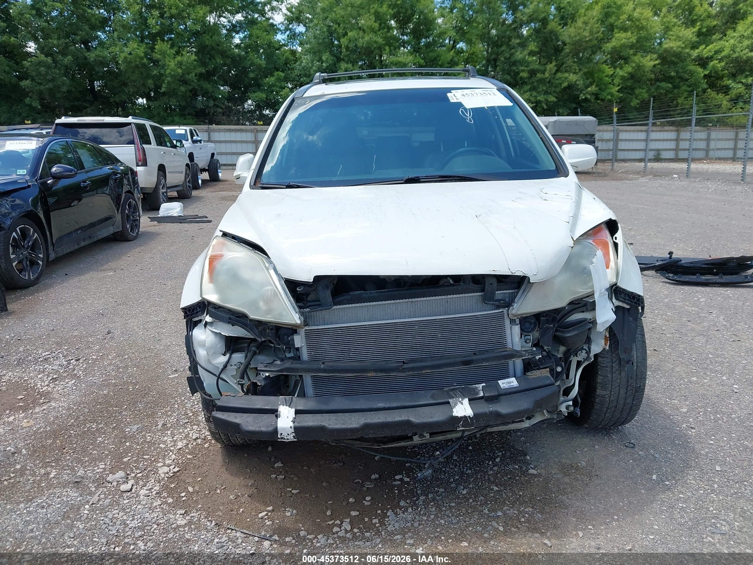 2008 Honda Cr-v Ex-l White vin: 5J6RE48708L041587