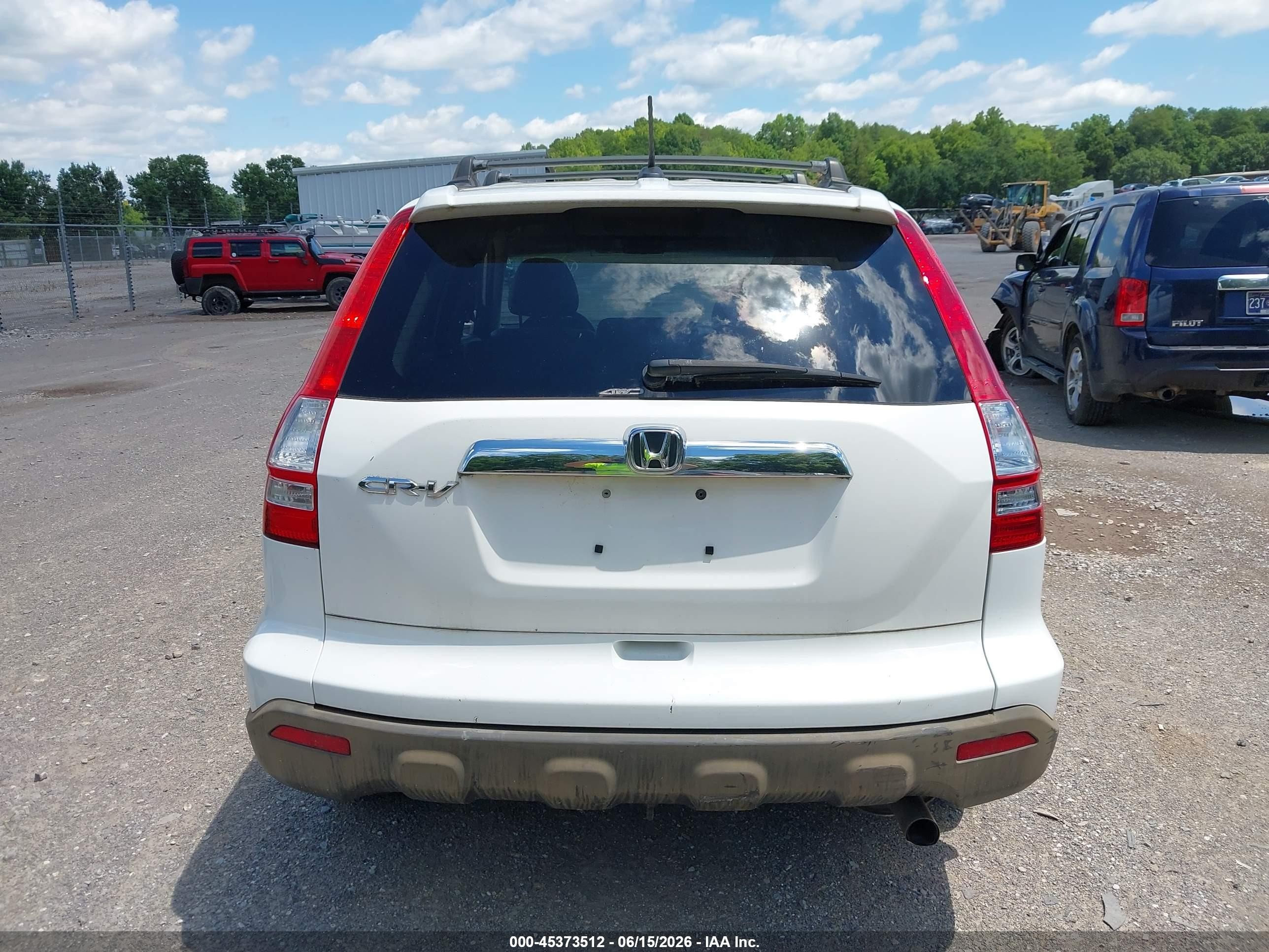 2008 Honda Cr-v Ex-l White vin: 5J6RE48708L041587