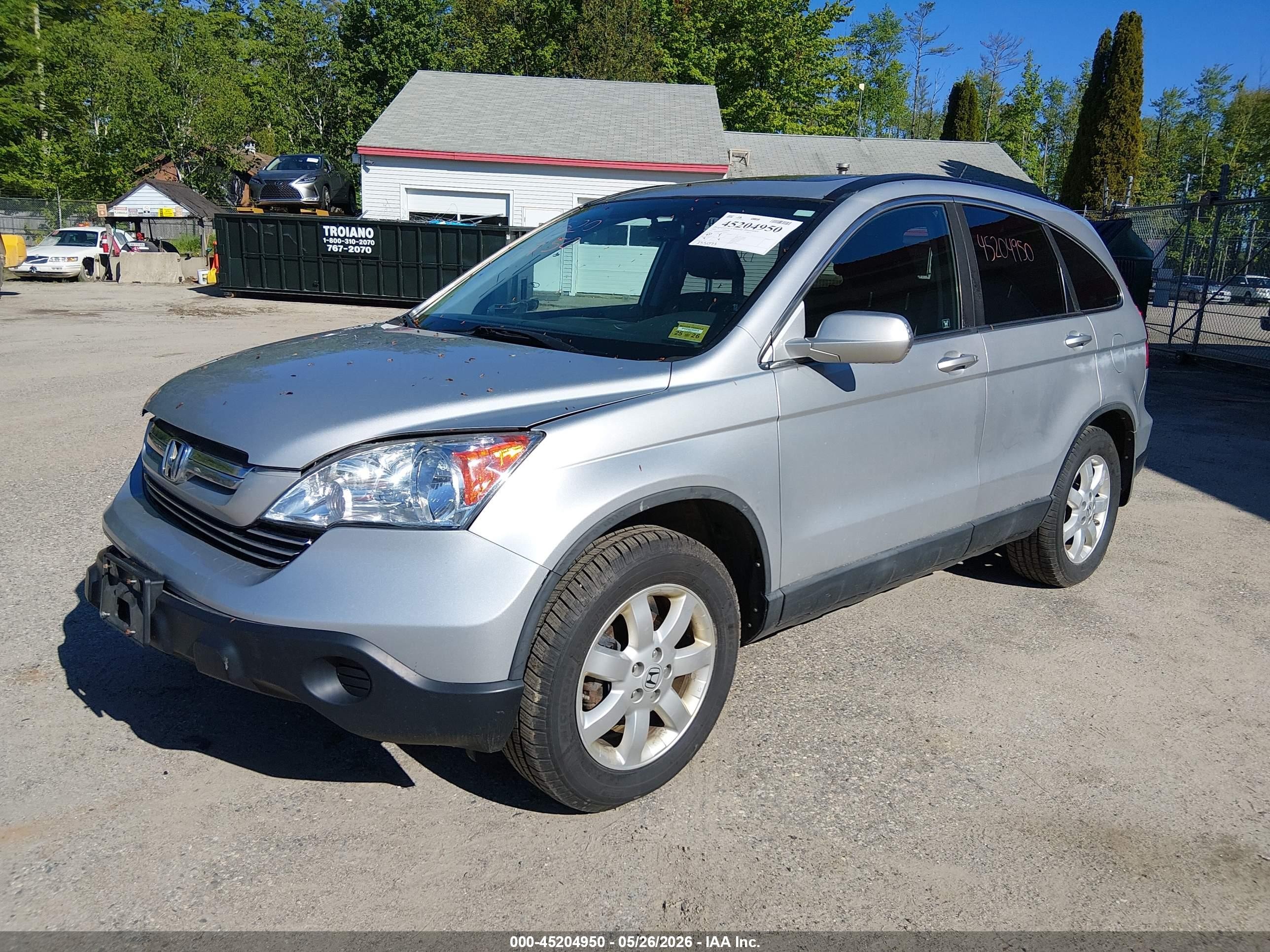 2009 Honda Cr-v Ex-l Silver vin: 5J6RE48709L029036