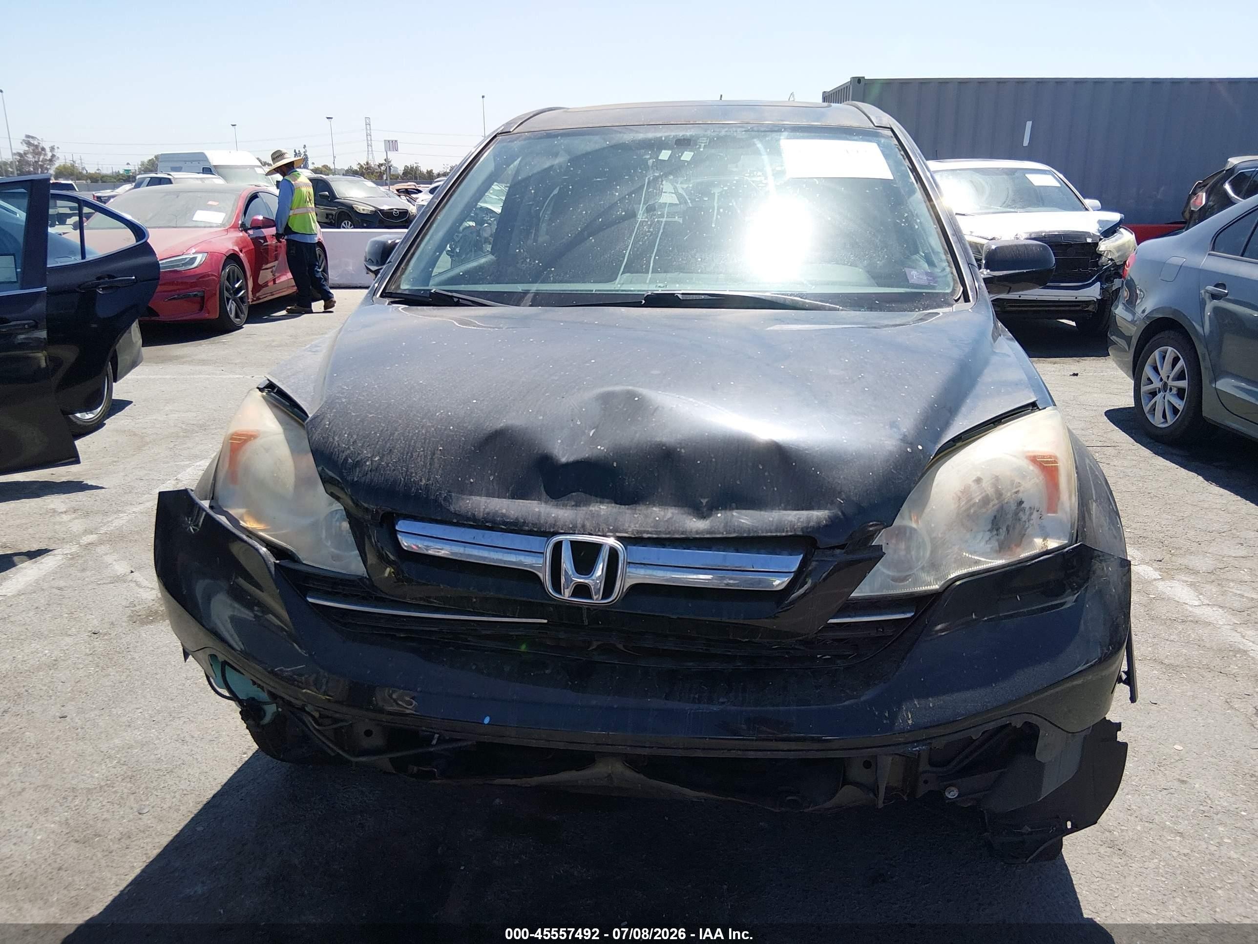 2009 Honda Cr-v Ex-l Black vin: 5J6RE48709L055782