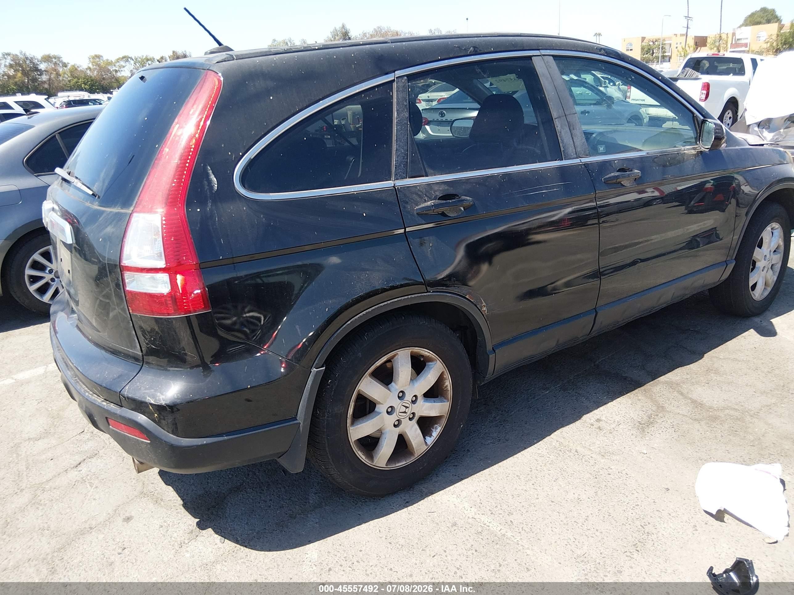 2009 Honda Cr-v Ex-l Black vin: 5J6RE48709L055782