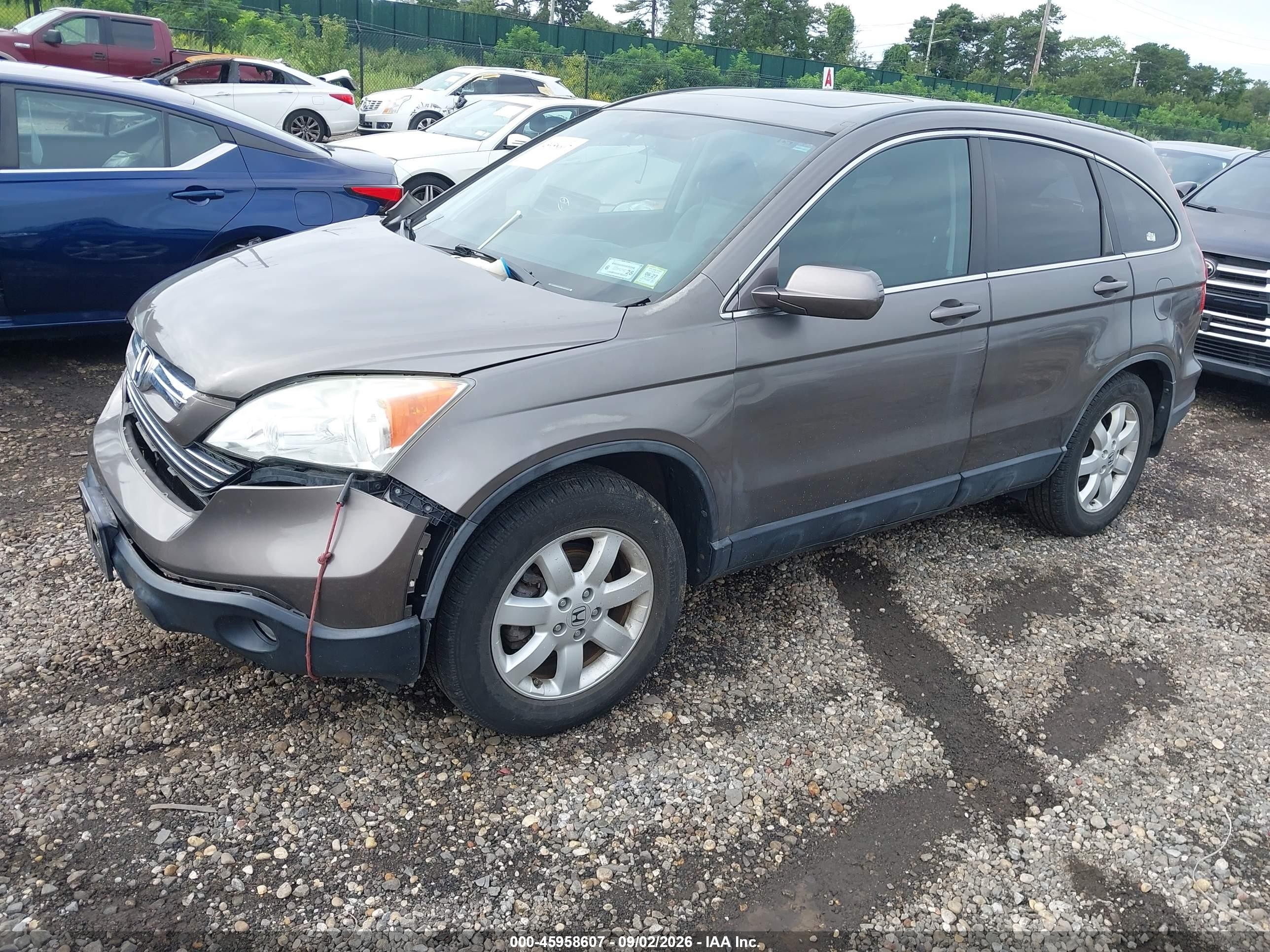 2009 Honda Cr-v Ex-l Серый vin: 5J6RE48709L057385