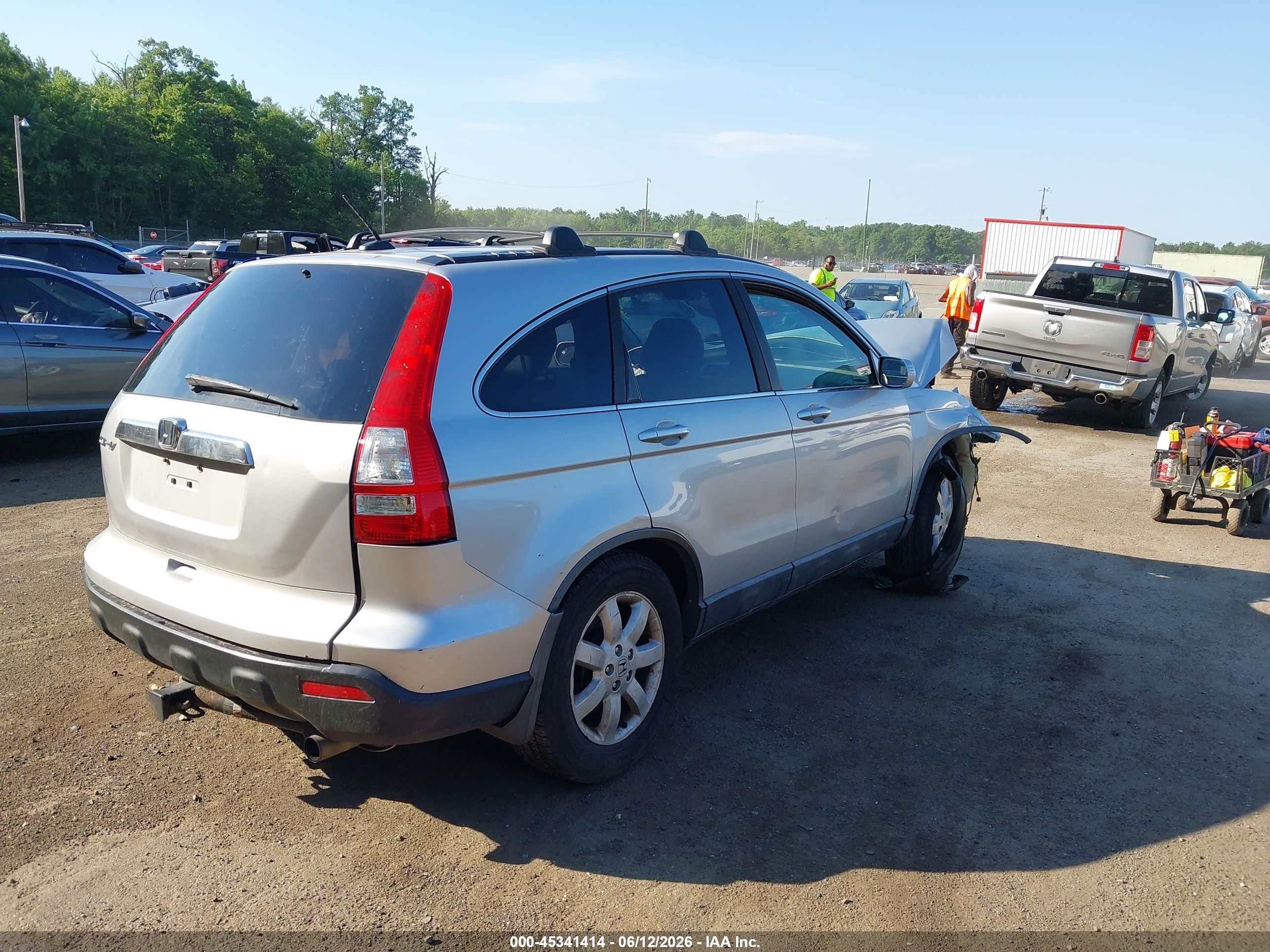 2009 Honda Cr-v Ex-l Silver vin: 5J6RE48709L065552