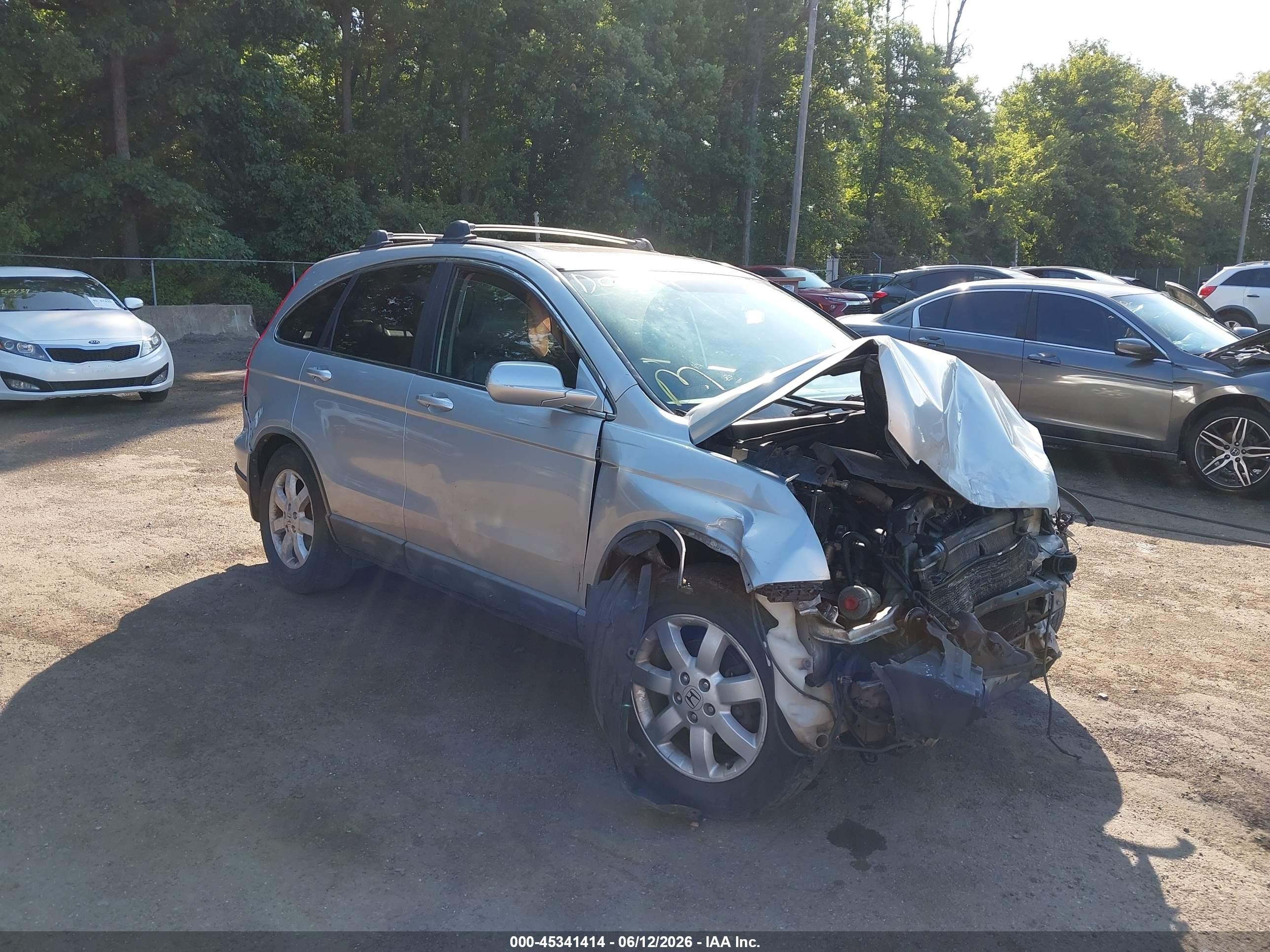 2009 Honda Cr-v Ex-l Silver vin: 5J6RE48709L065552