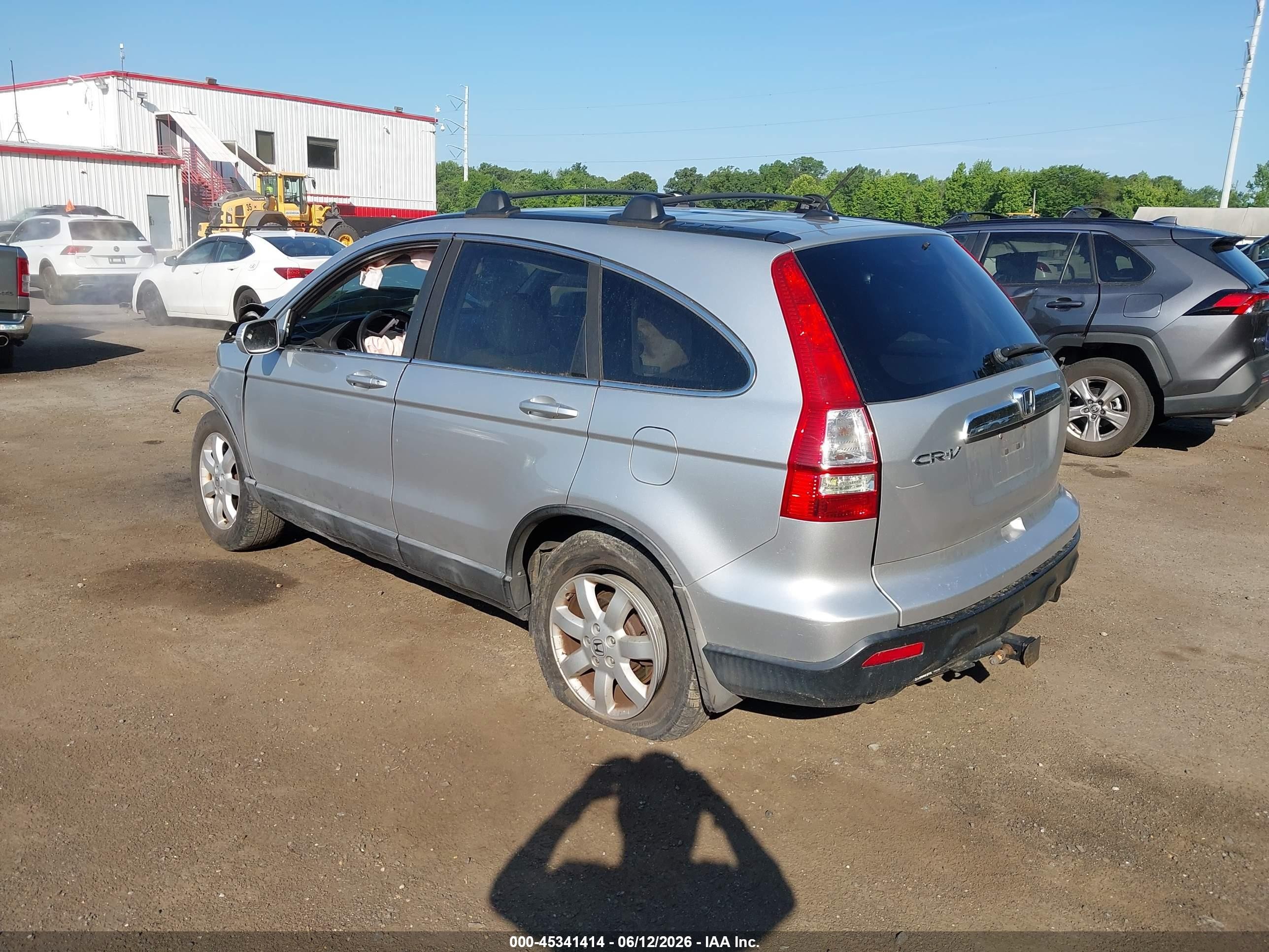 2009 Honda Cr-v Ex-l Silver vin: 5J6RE48709L065552
