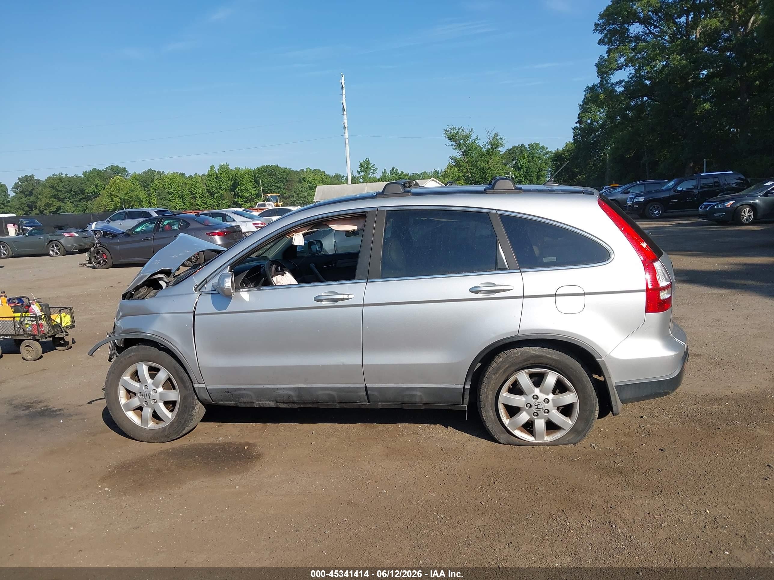 2009 Honda Cr-v Ex-l Silver vin: 5J6RE48709L065552