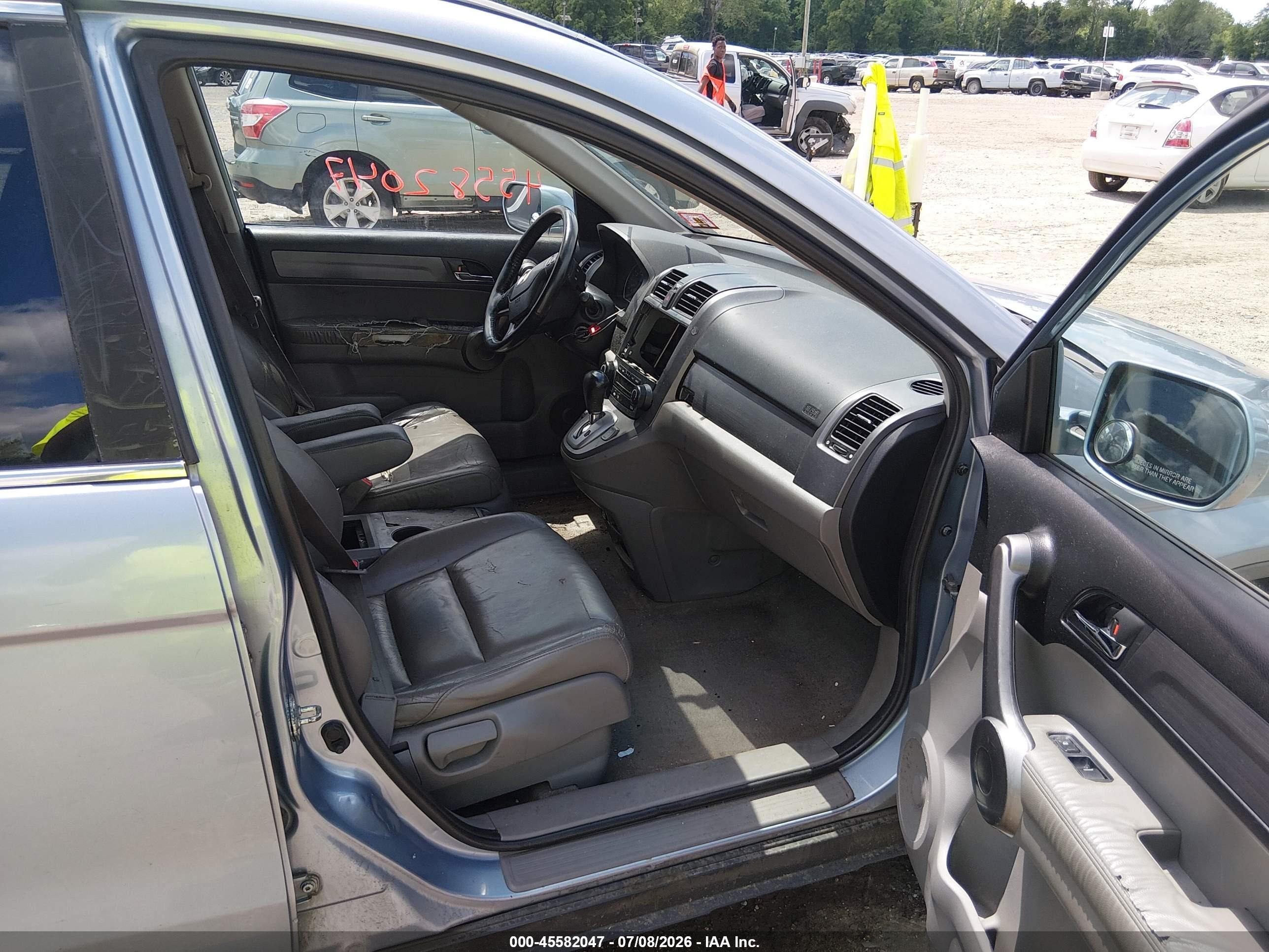2009 Honda Cr-v Ex-l Blue vin: 5J6RE48709L069553