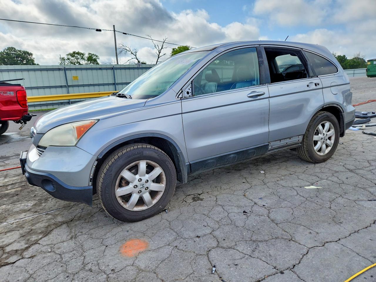 2007 Honda Cr-v Exl Silver vin: 5J6RE48717L008290
