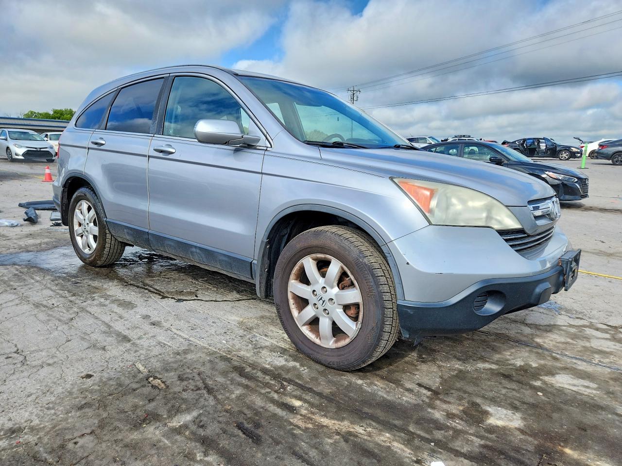 2007 Honda Cr-v Exl Silver vin: 5J6RE48717L008290