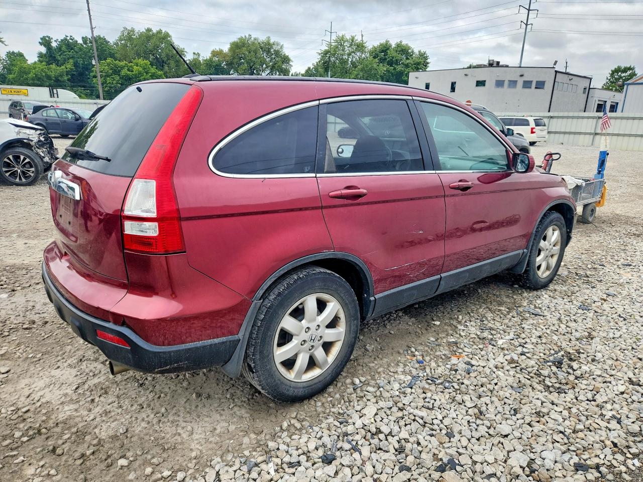 2007 Honda Cr-v Exl Maroon vin: 5J6RE48717L017832