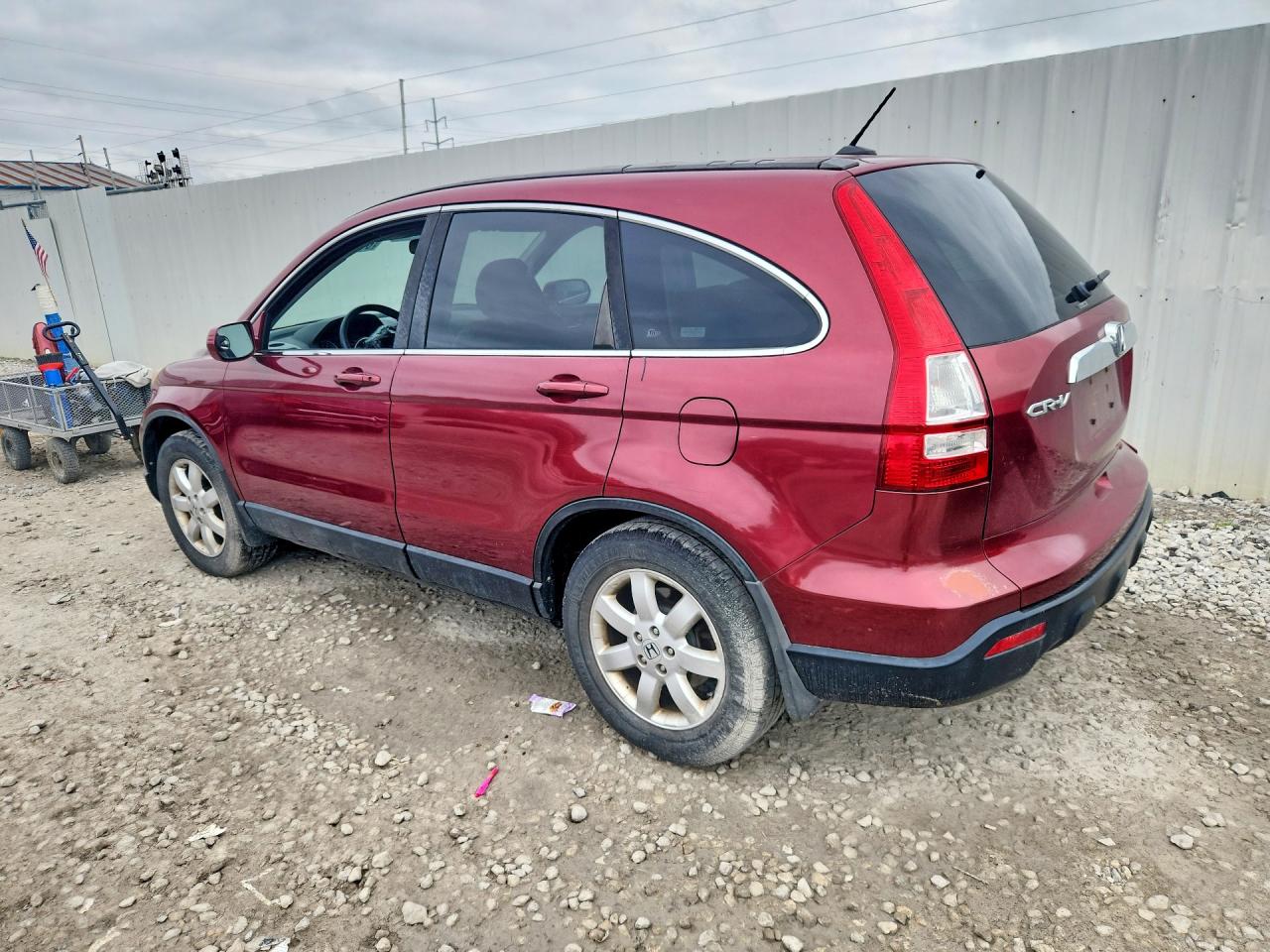 2007 Honda Cr-v Exl Maroon vin: 5J6RE48717L017832