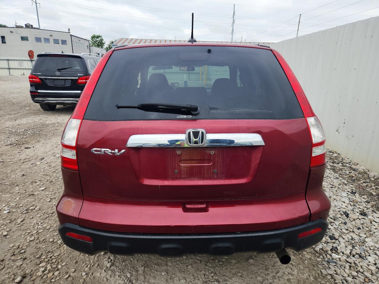 2007 Honda Cr-v Exl Maroon vin: 5J6RE48717L017832