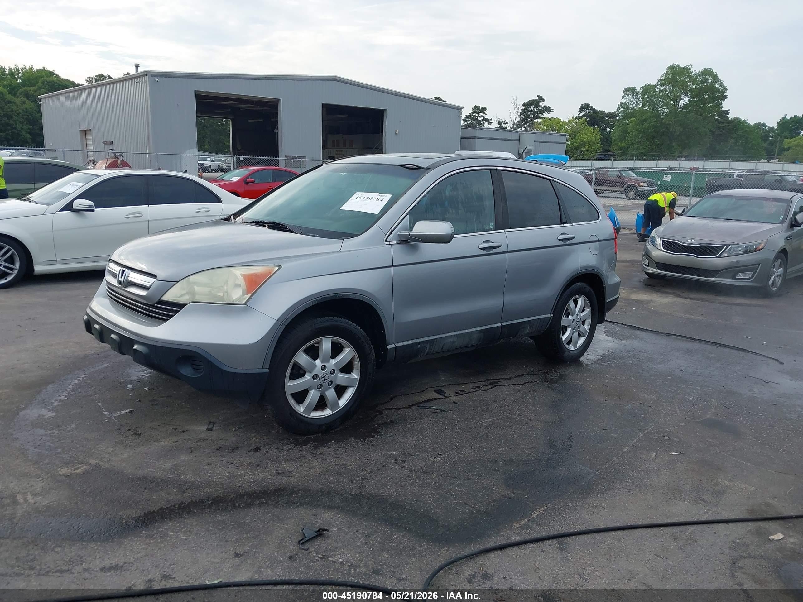 2008 Honda Cr-v Ex-l Silver vin: 5J6RE48718L015306