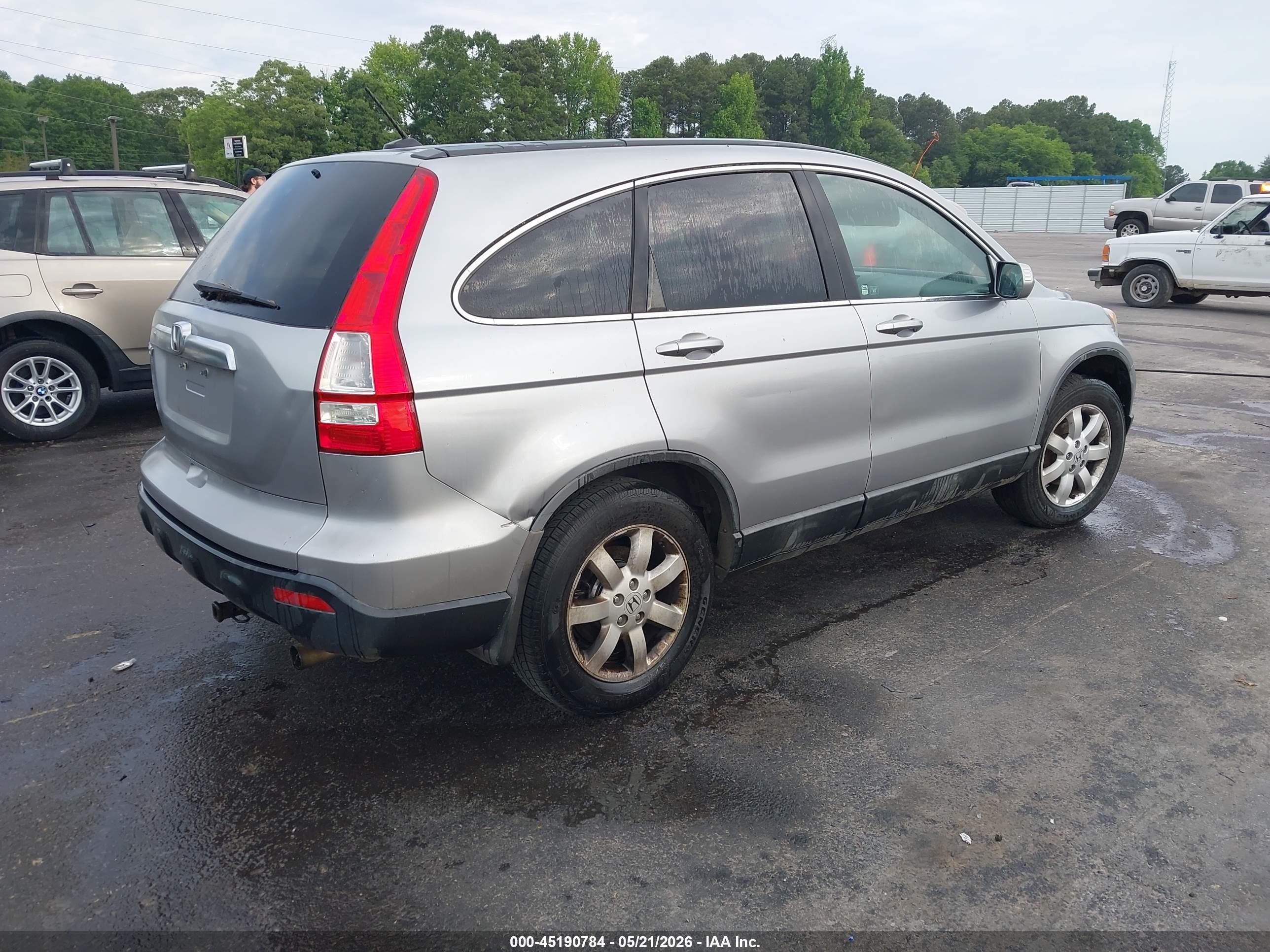 2008 Honda Cr-v Ex-l Silver vin: 5J6RE48718L015306