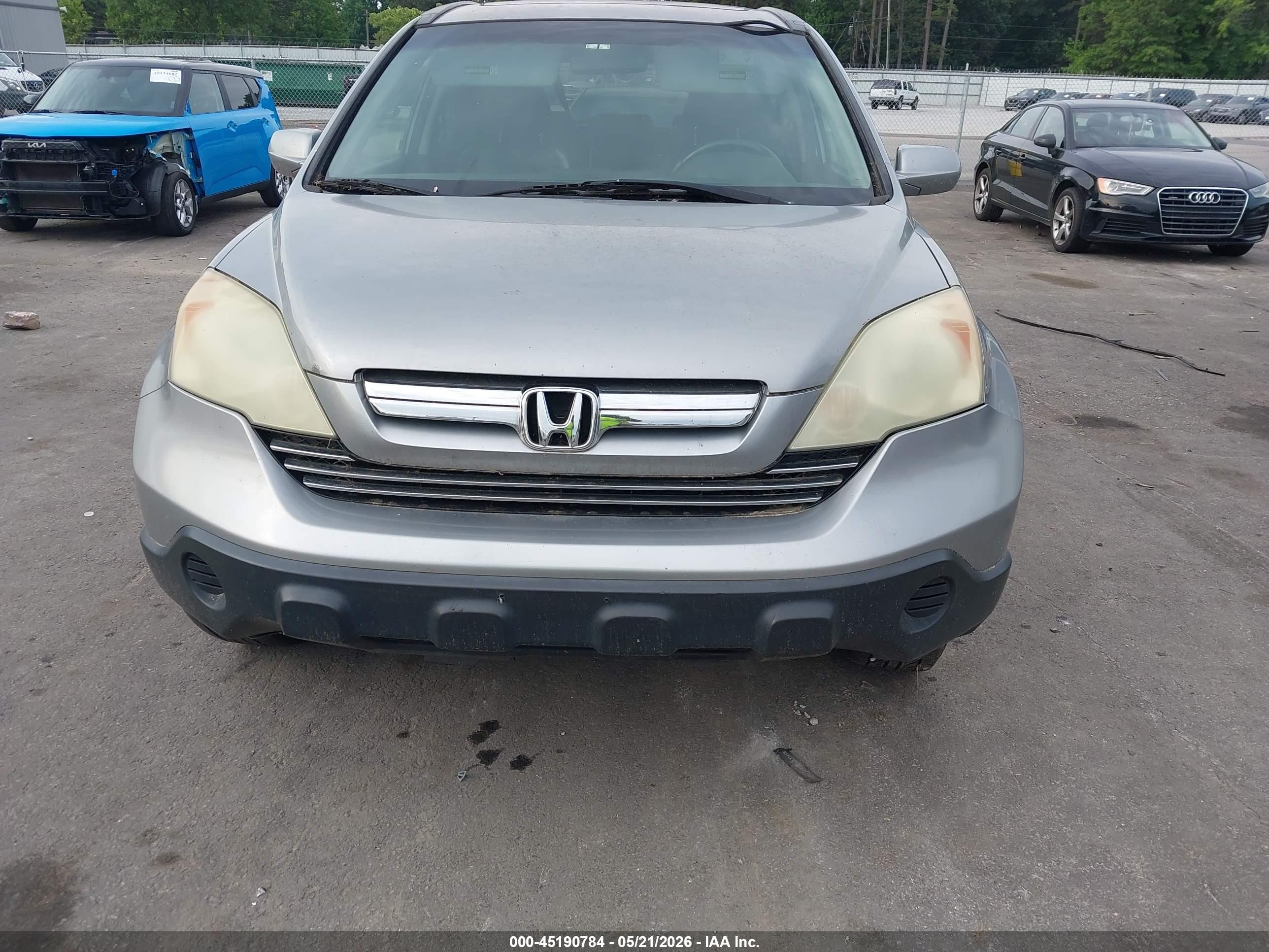 2008 Honda Cr-v Ex-l Silver vin: 5J6RE48718L015306