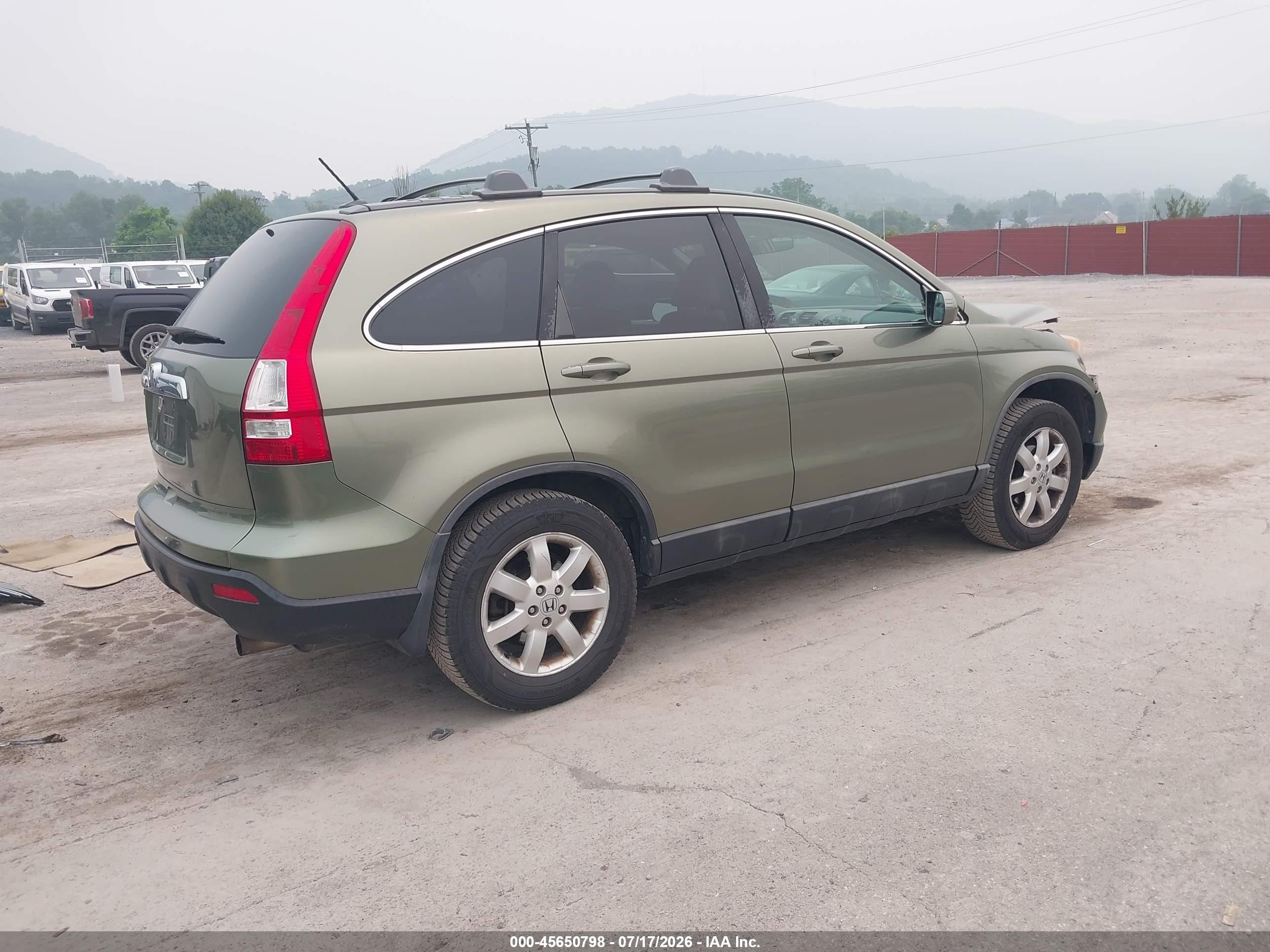 2008 Honda Cr-v Ex-l Green vin: 5J6RE48718L038505