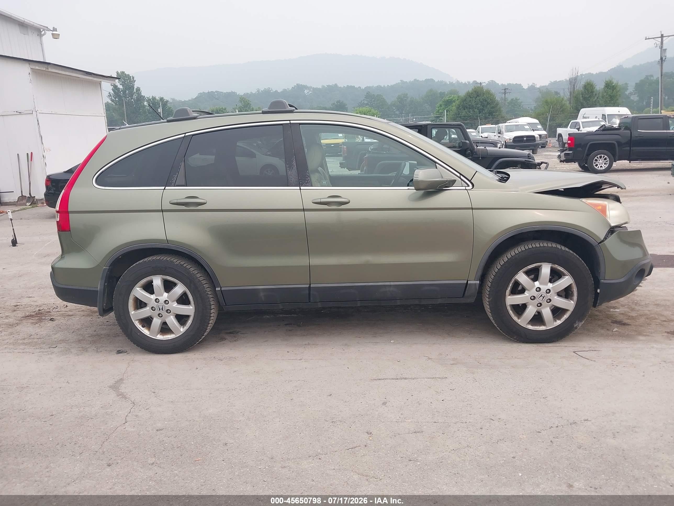 2008 Honda Cr-v Ex-l Green vin: 5J6RE48718L038505