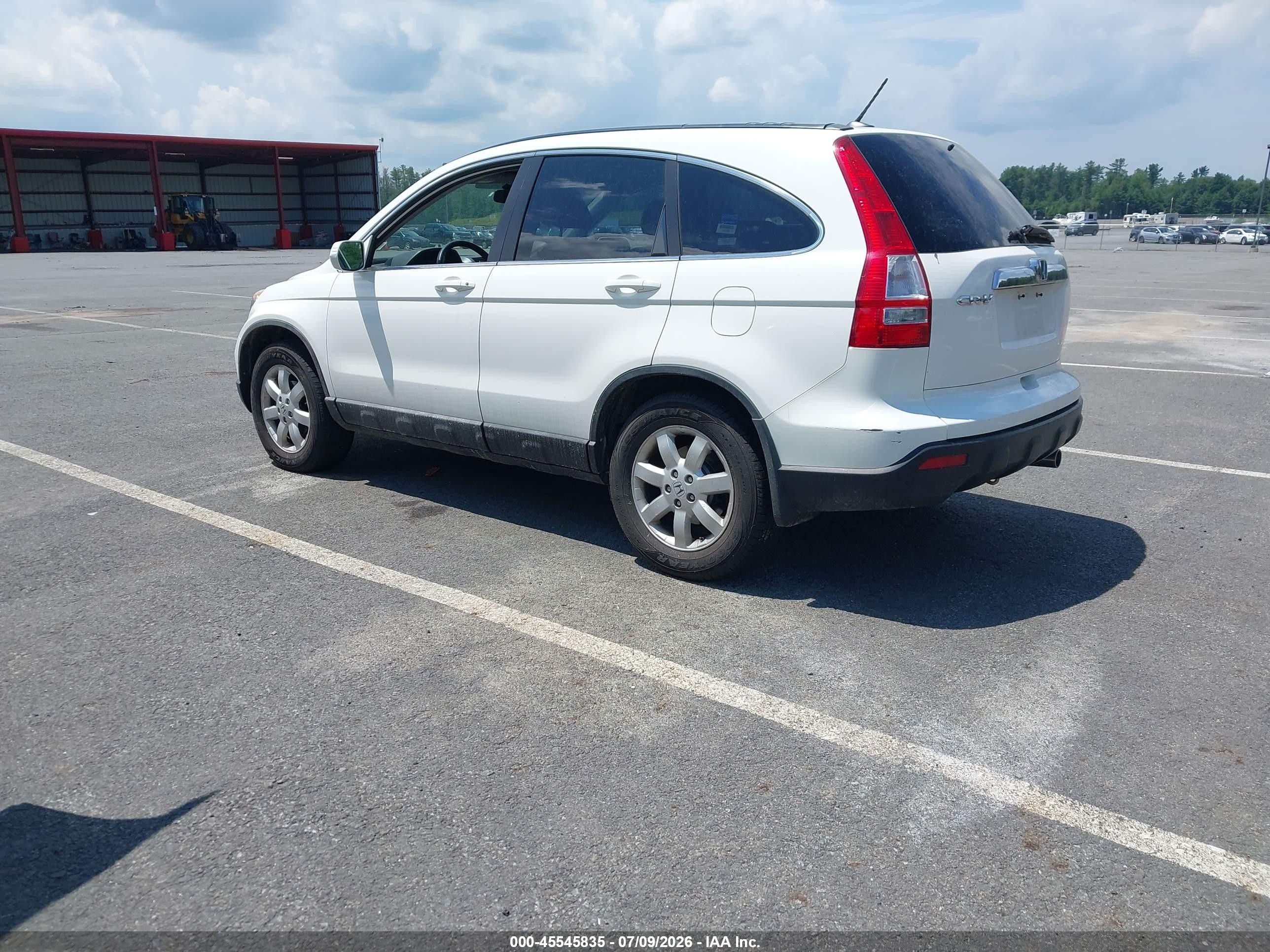 2008 Honda Cr-v Exl White vin: 5J6RE48718L048497