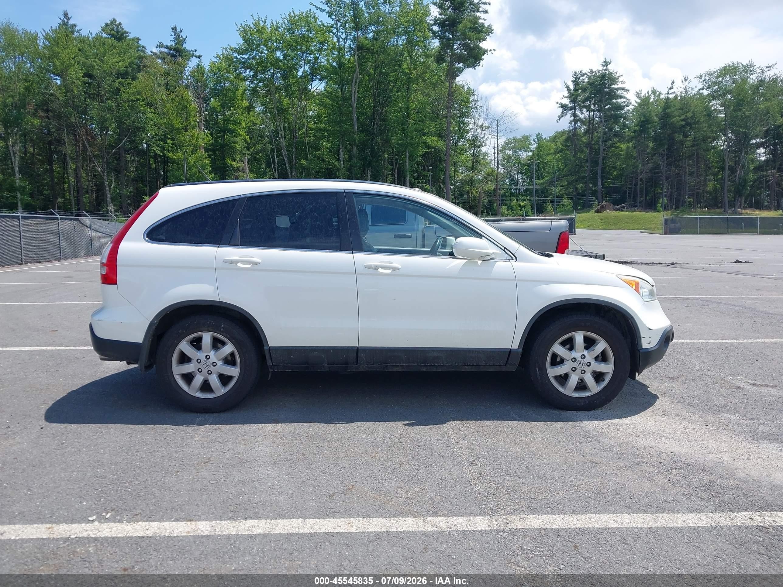 2008 Honda Cr-v Exl White vin: 5J6RE48718L048497
