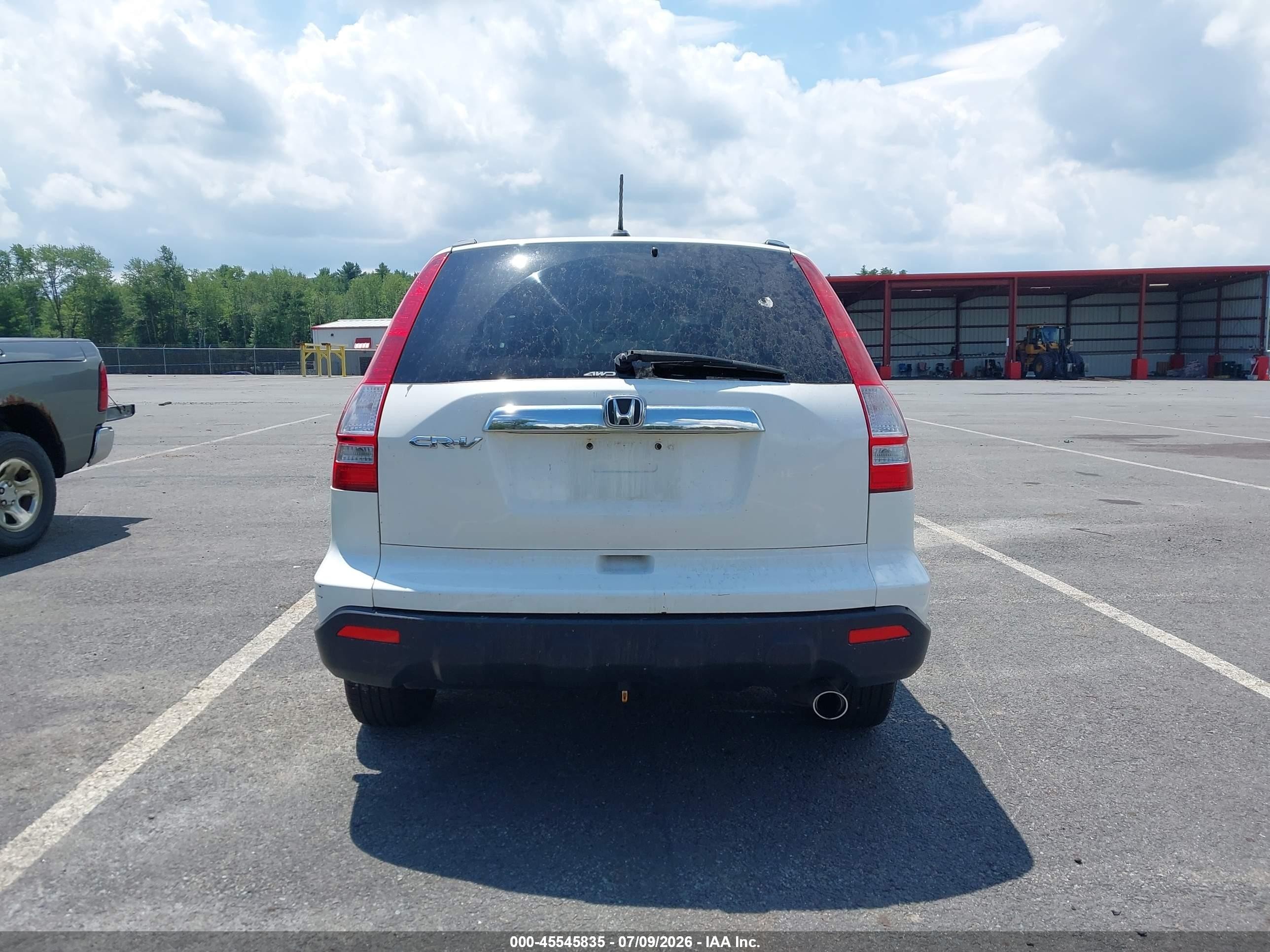 2008 Honda Cr-v Exl White vin: 5J6RE48718L048497