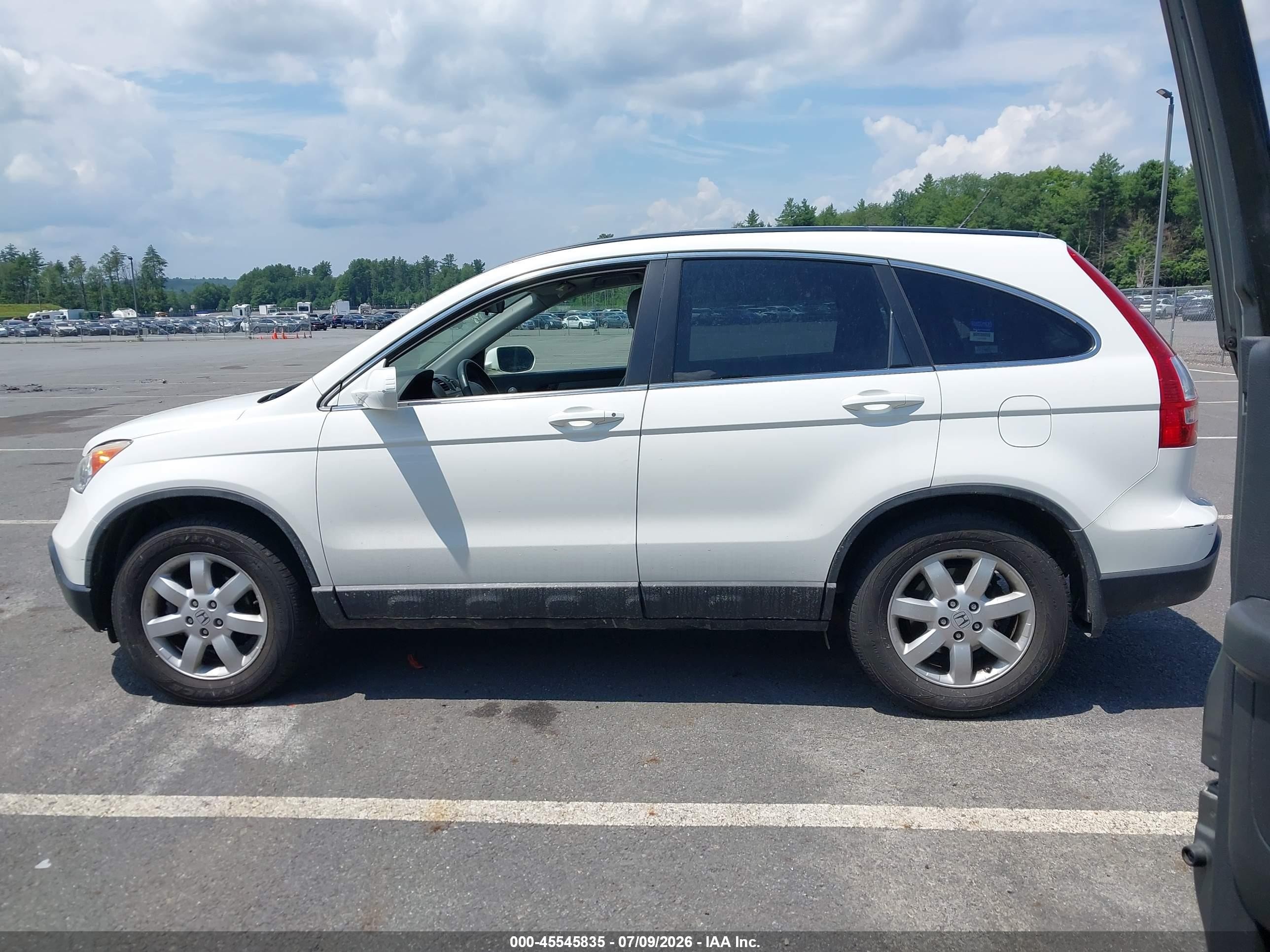 2008 Honda Cr-v Exl White vin: 5J6RE48718L048497