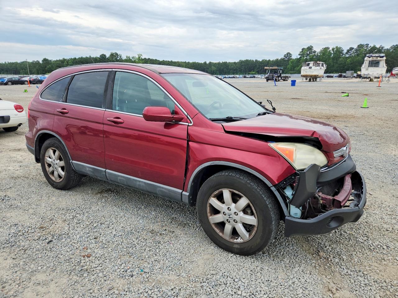 2009 Honda Cr-v Exl Red vin: 5J6RE48719L048260