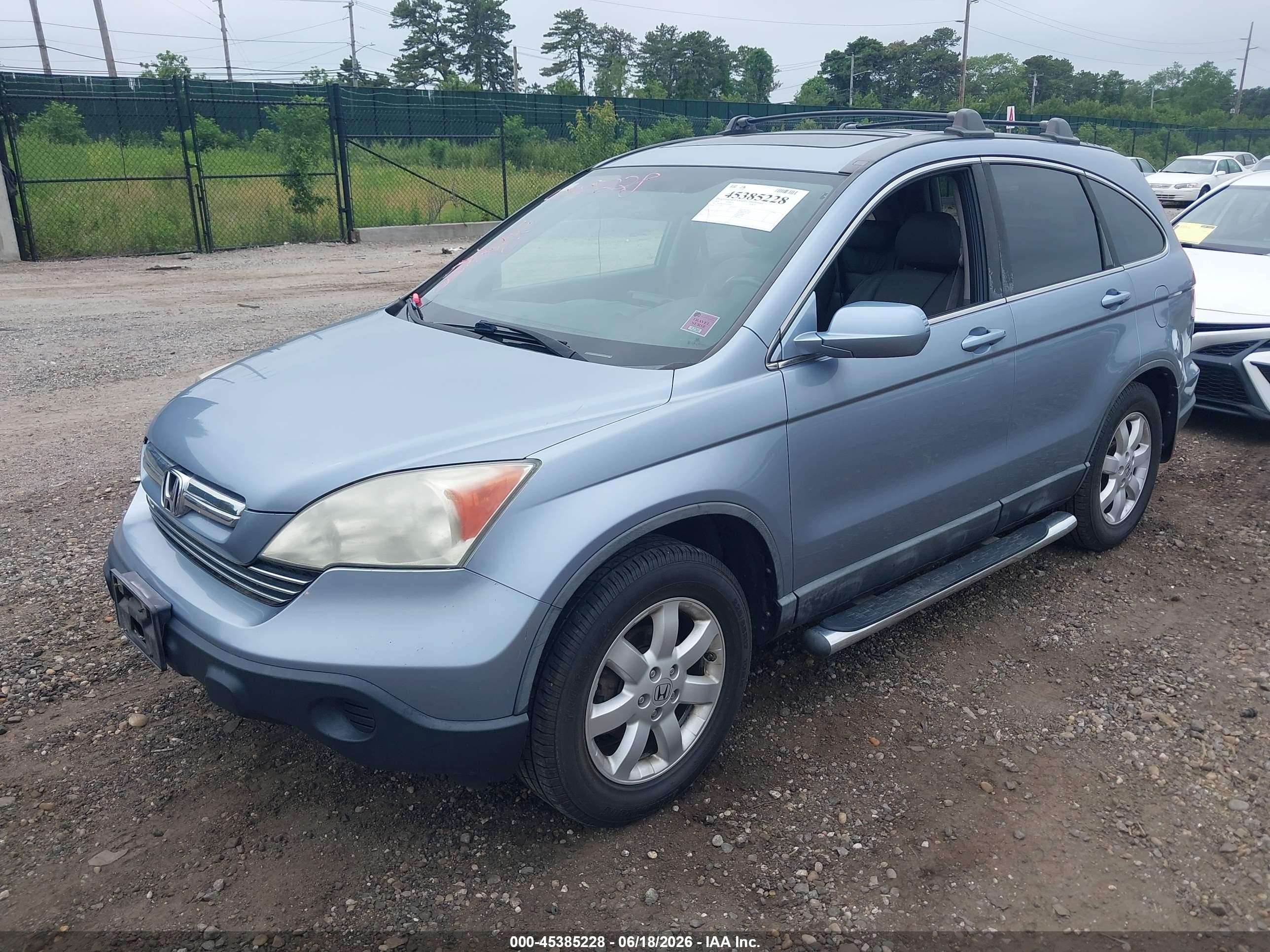 2009 Honda Cr-v Ex-l Синий vin: 5J6RE48719L059808