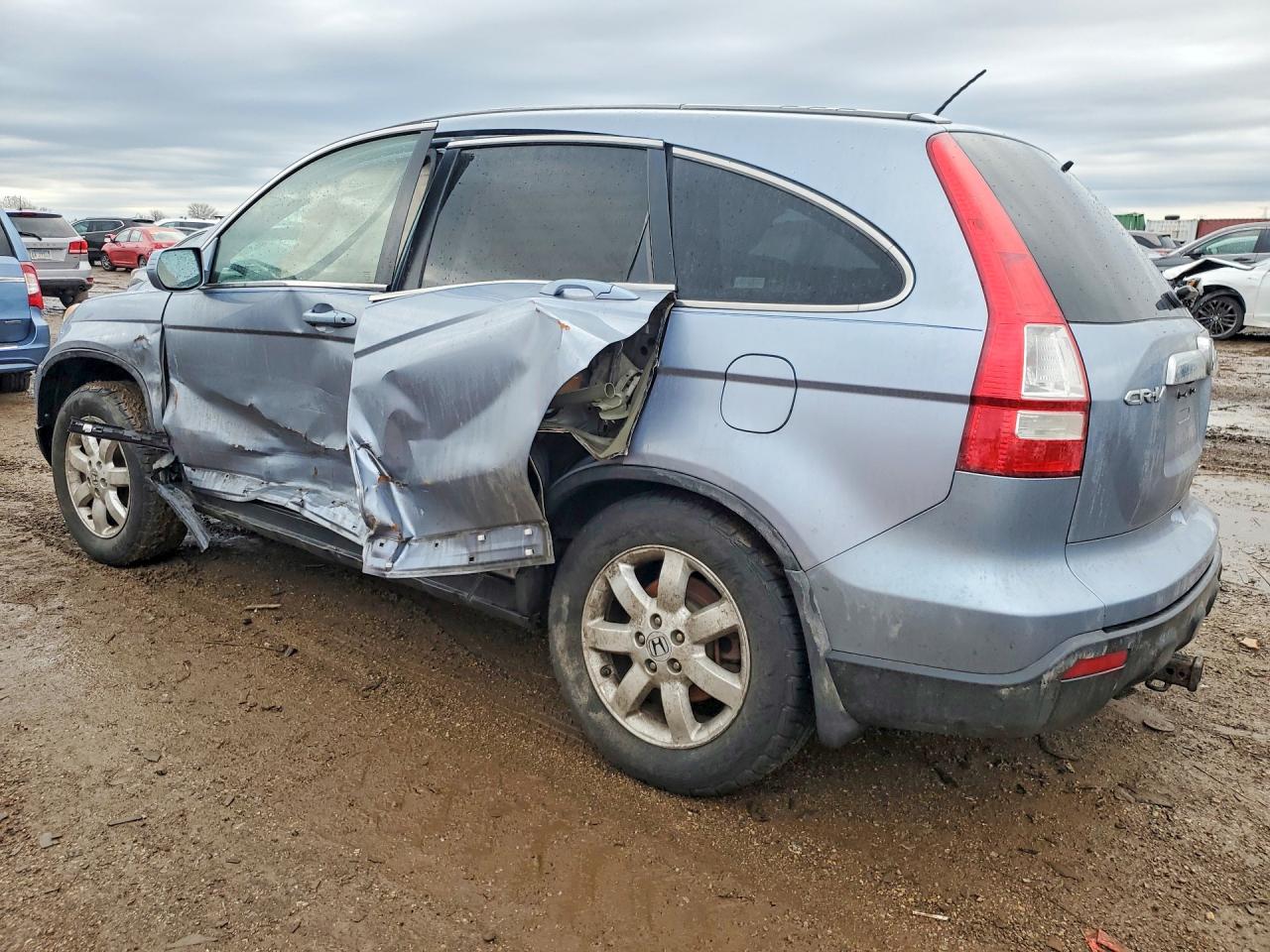 2007 Honda Cr-v Exl Синий vin: 5J6RE48727L003101