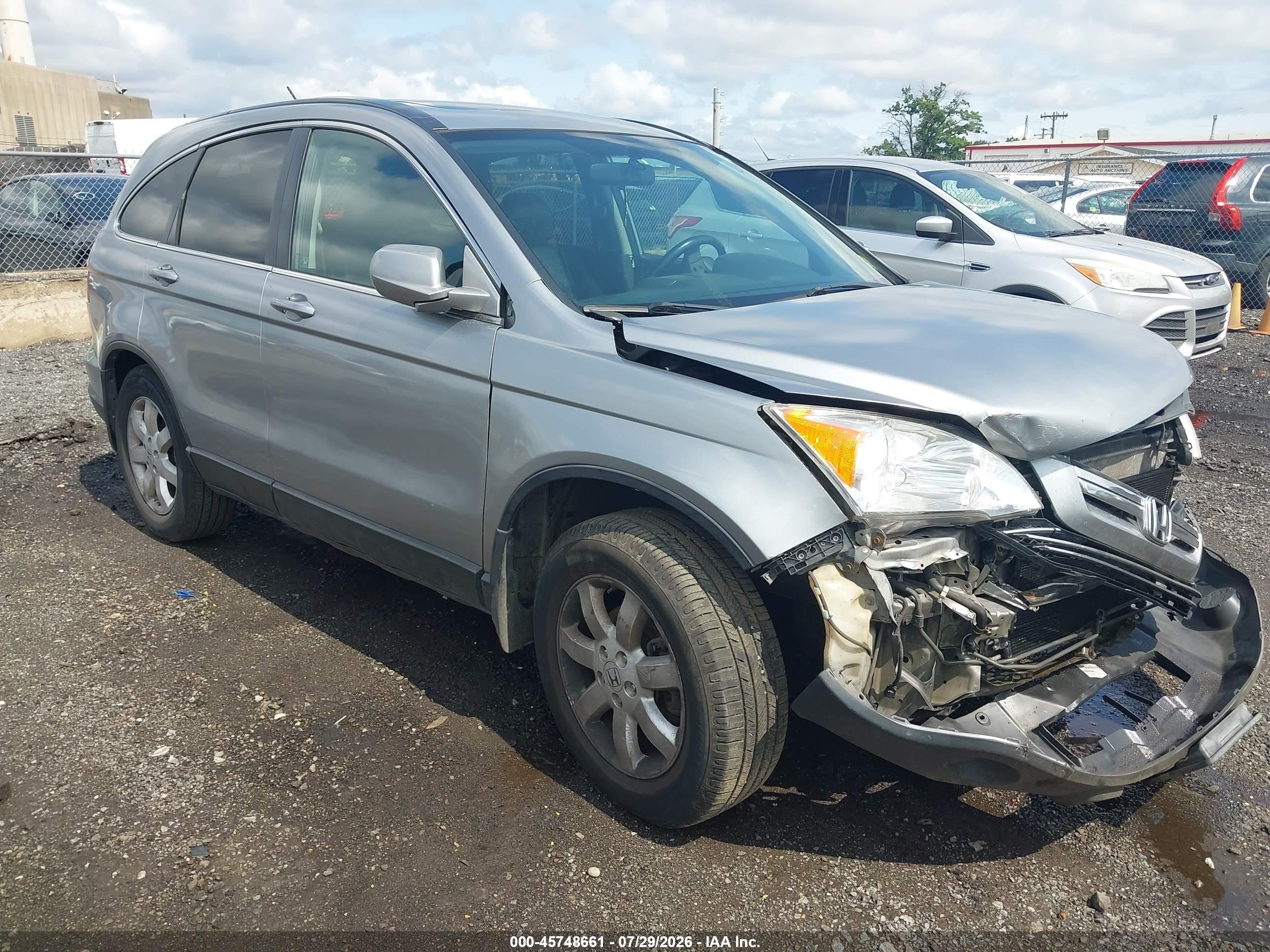 2007 Honda Cr-v Ex-l Silver vin: 5J6RE48727L006144