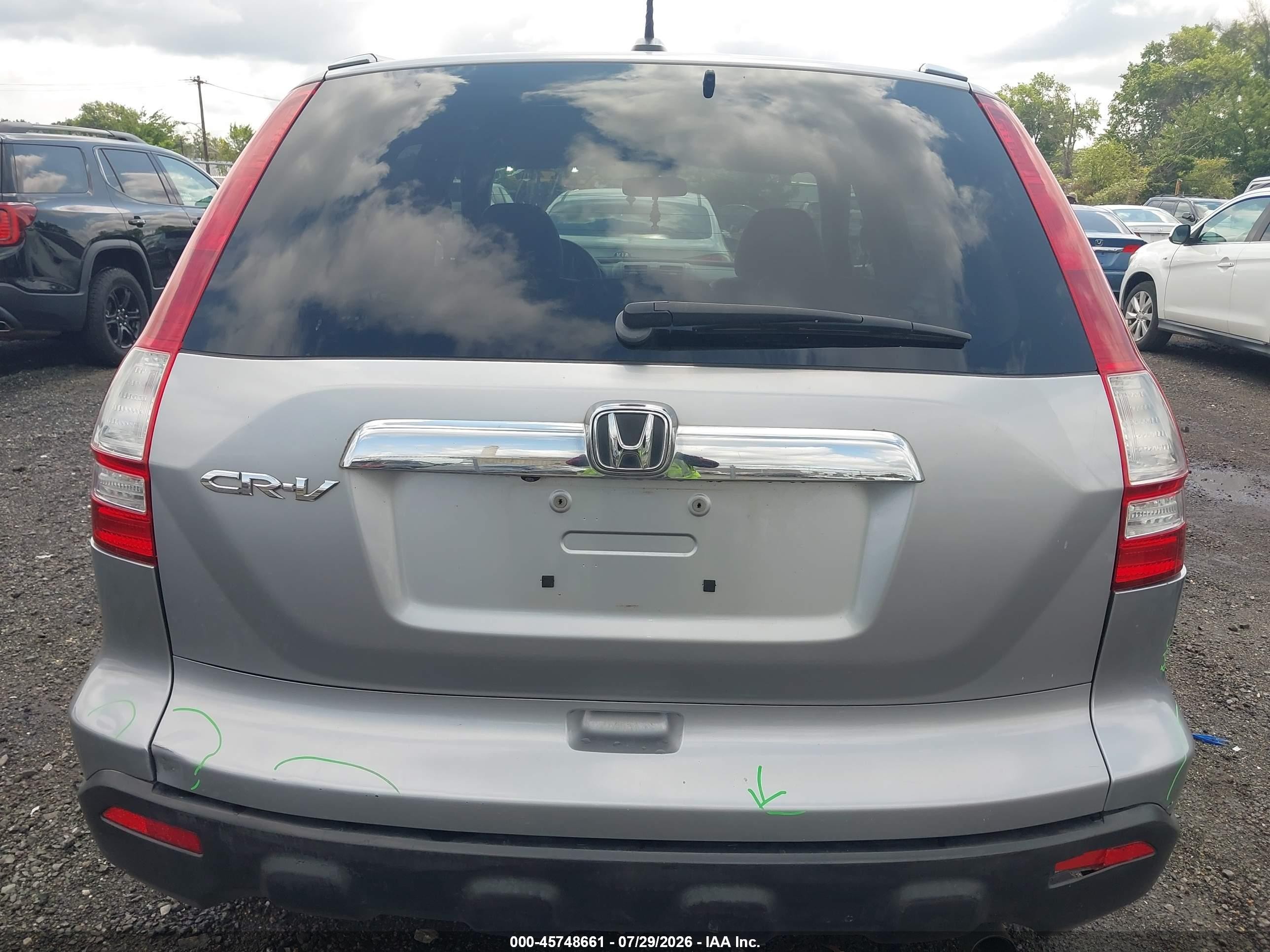 2007 Honda Cr-v Ex-l Silver vin: 5J6RE48727L006144