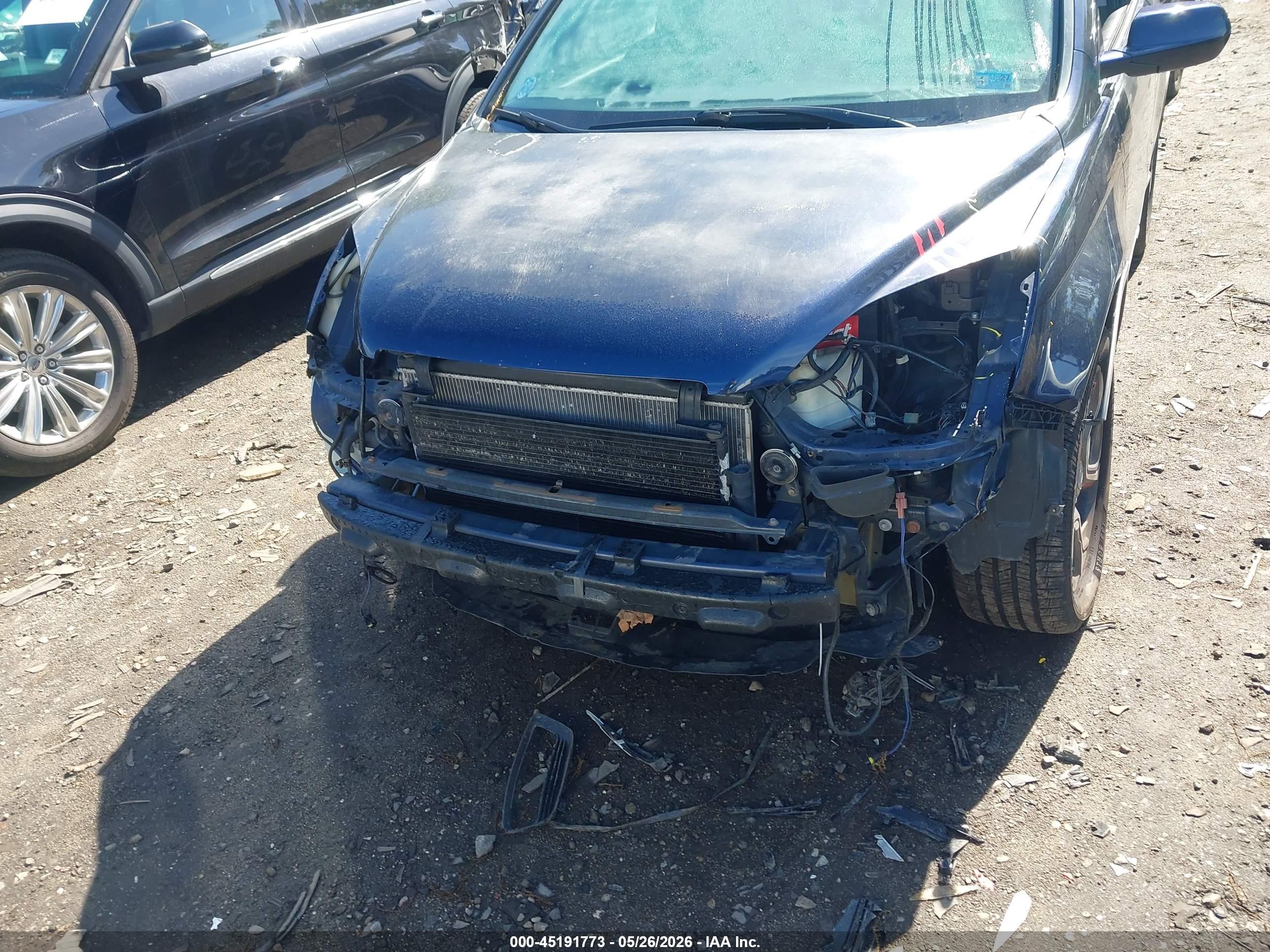 2008 Honda Cr-v Ex-l Blue vin: 5J6RE48728L022314