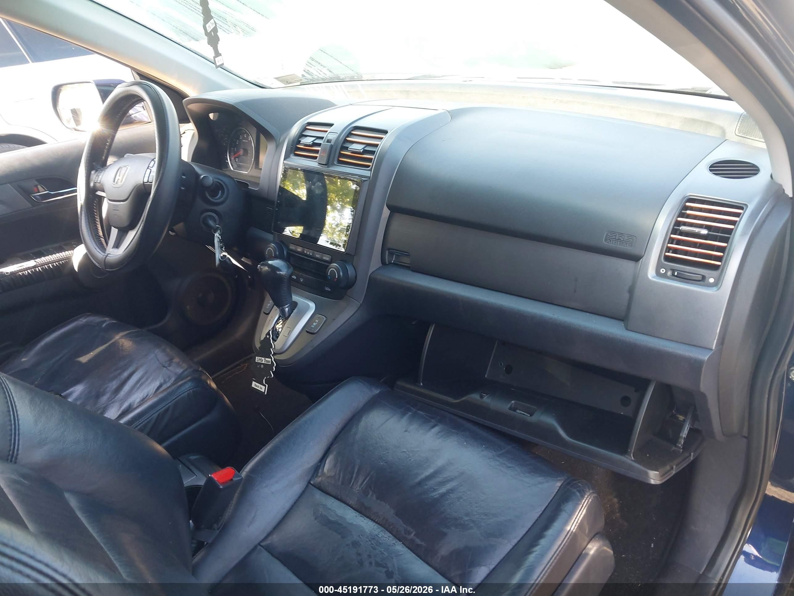 2008 Honda Cr-v Ex-l Blue vin: 5J6RE48728L022314