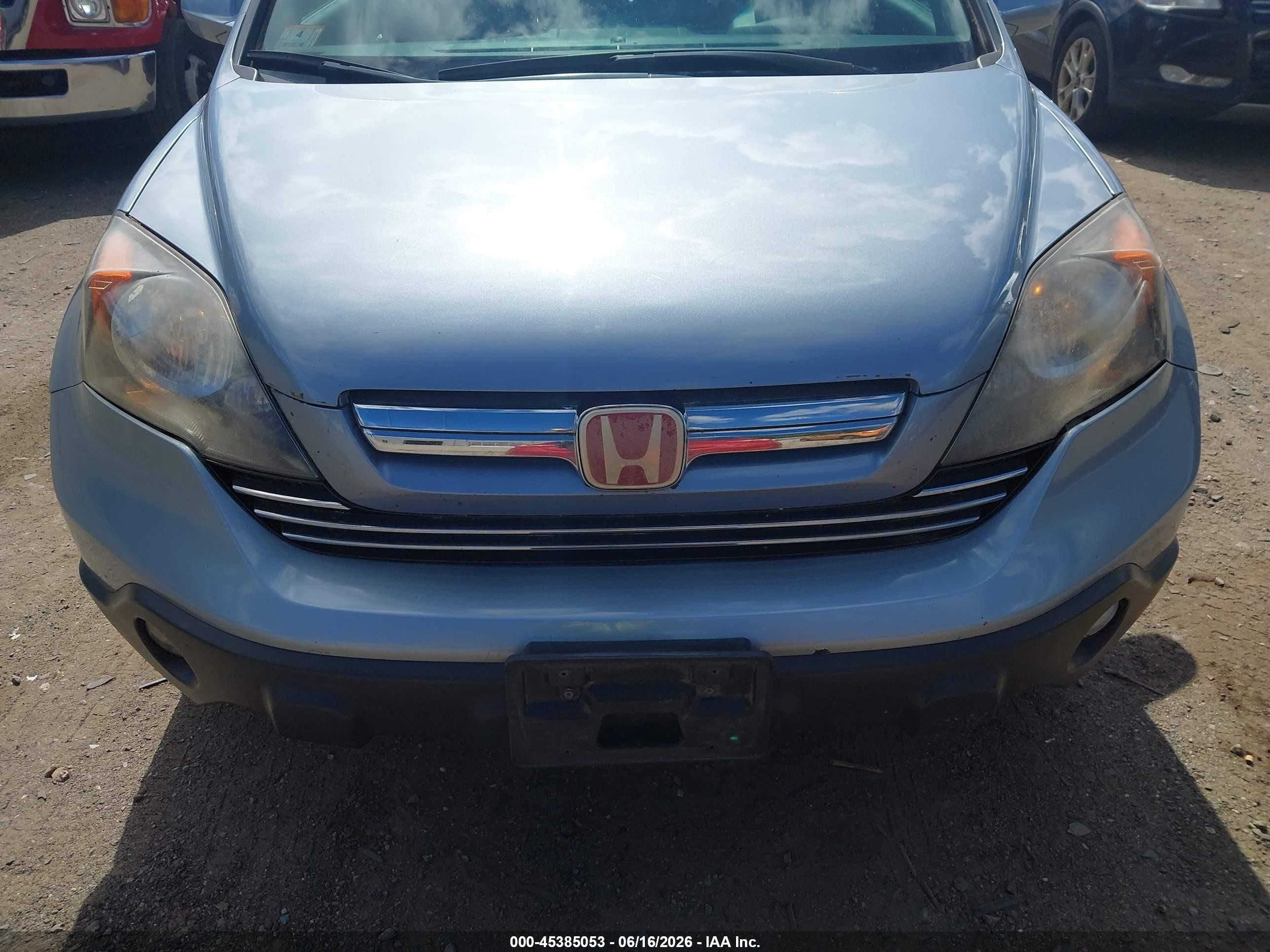 2008 Honda Cr-v Ex-l Light Blue vin: 5J6RE48728L028761