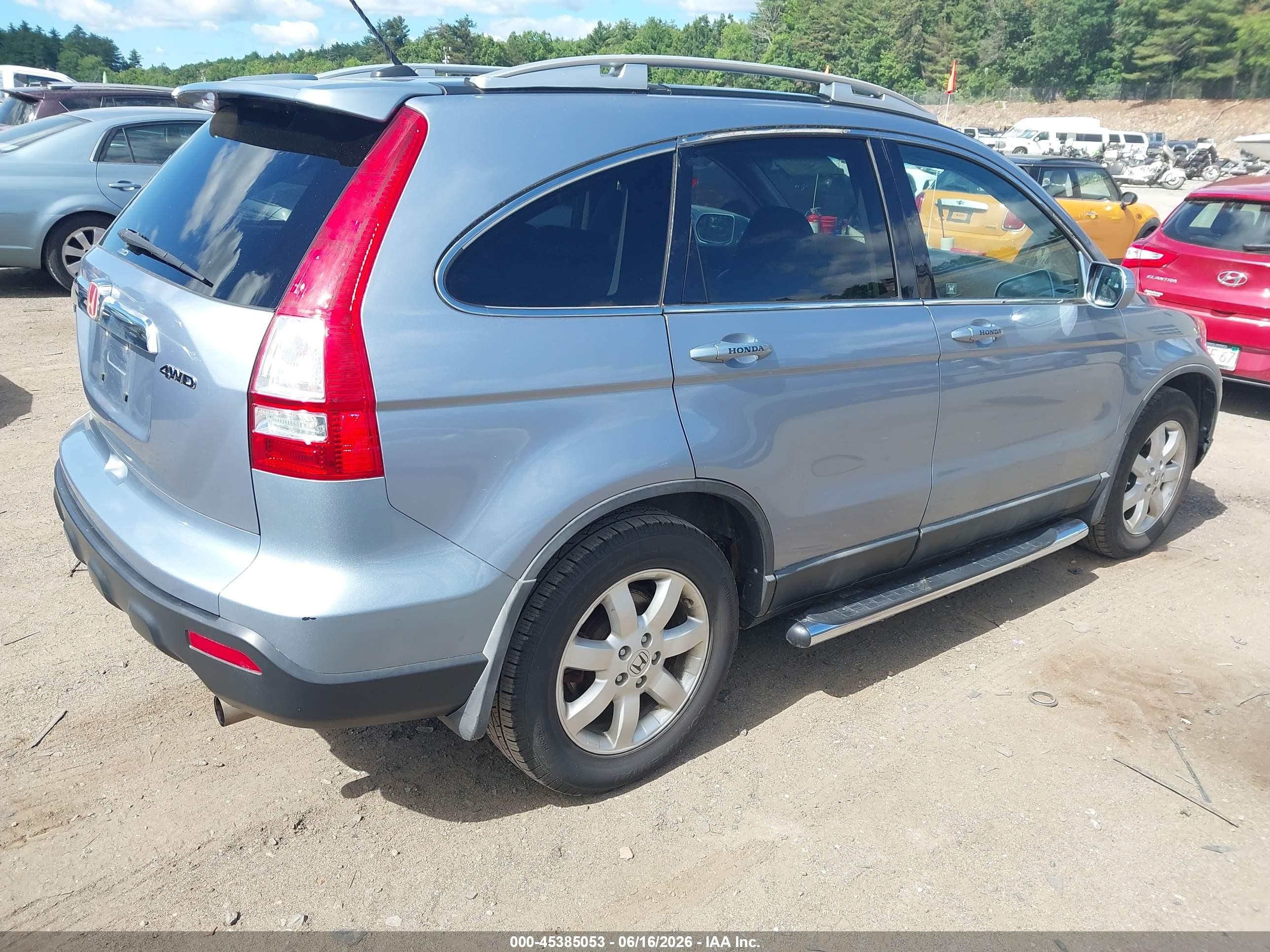 2008 Honda Cr-v Ex-l Light Blue vin: 5J6RE48728L028761