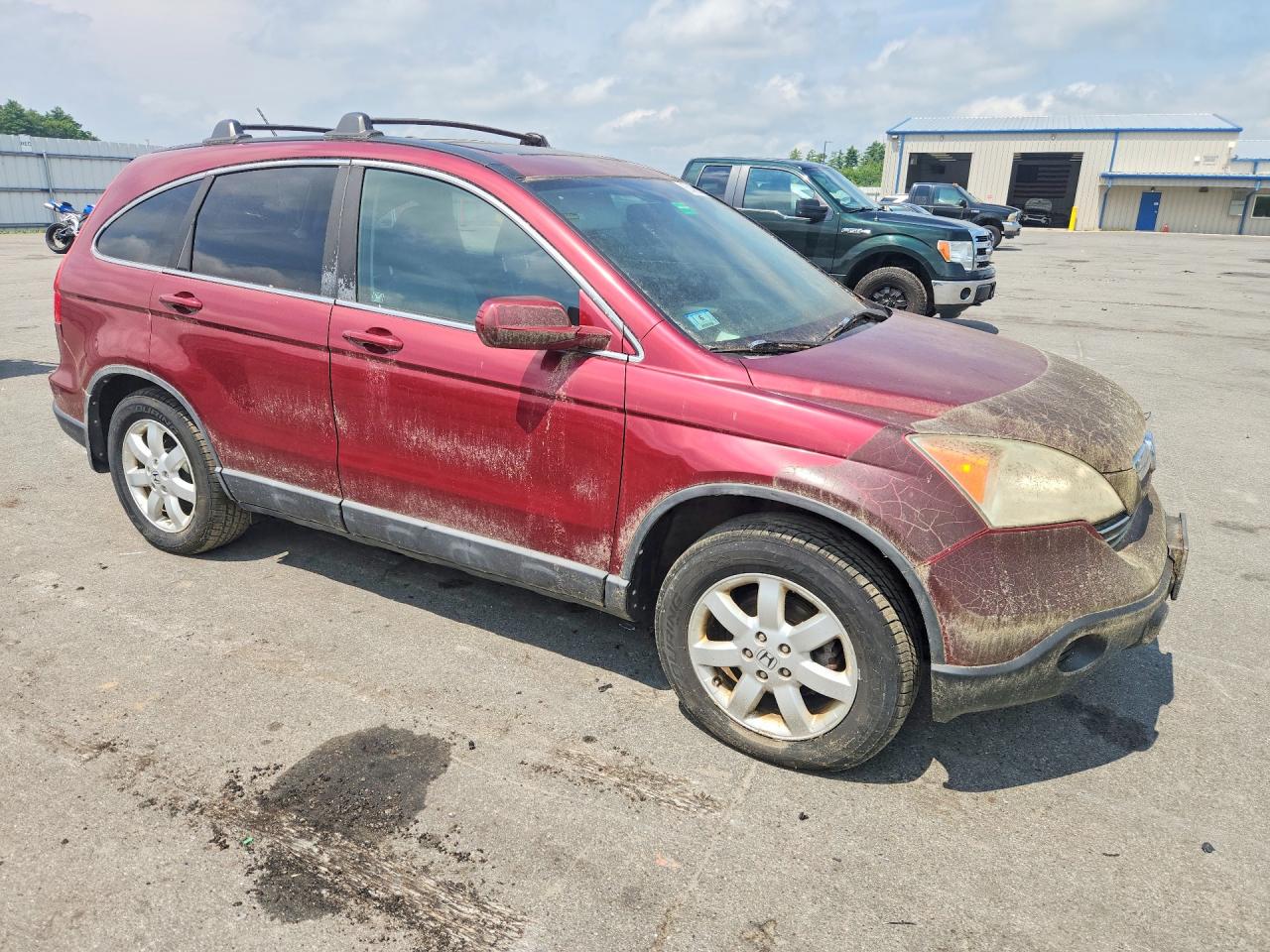 2008 Honda Cr-v Exl Burgundy vin: 5J6RE48728L033166