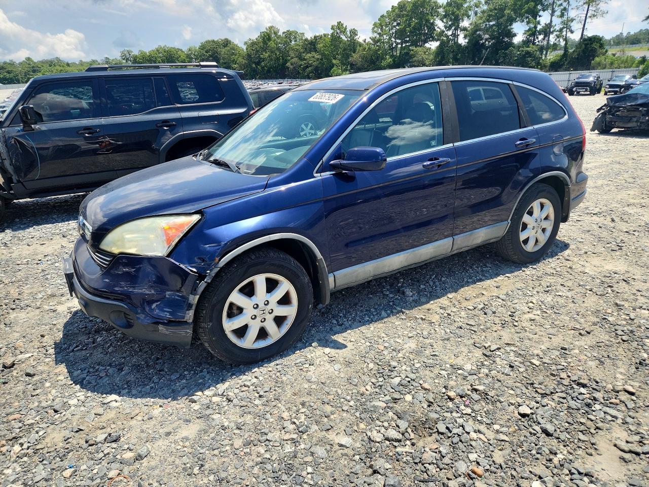 2008 Honda Cr-v Exl Blue vin: 5J6RE48728L035872