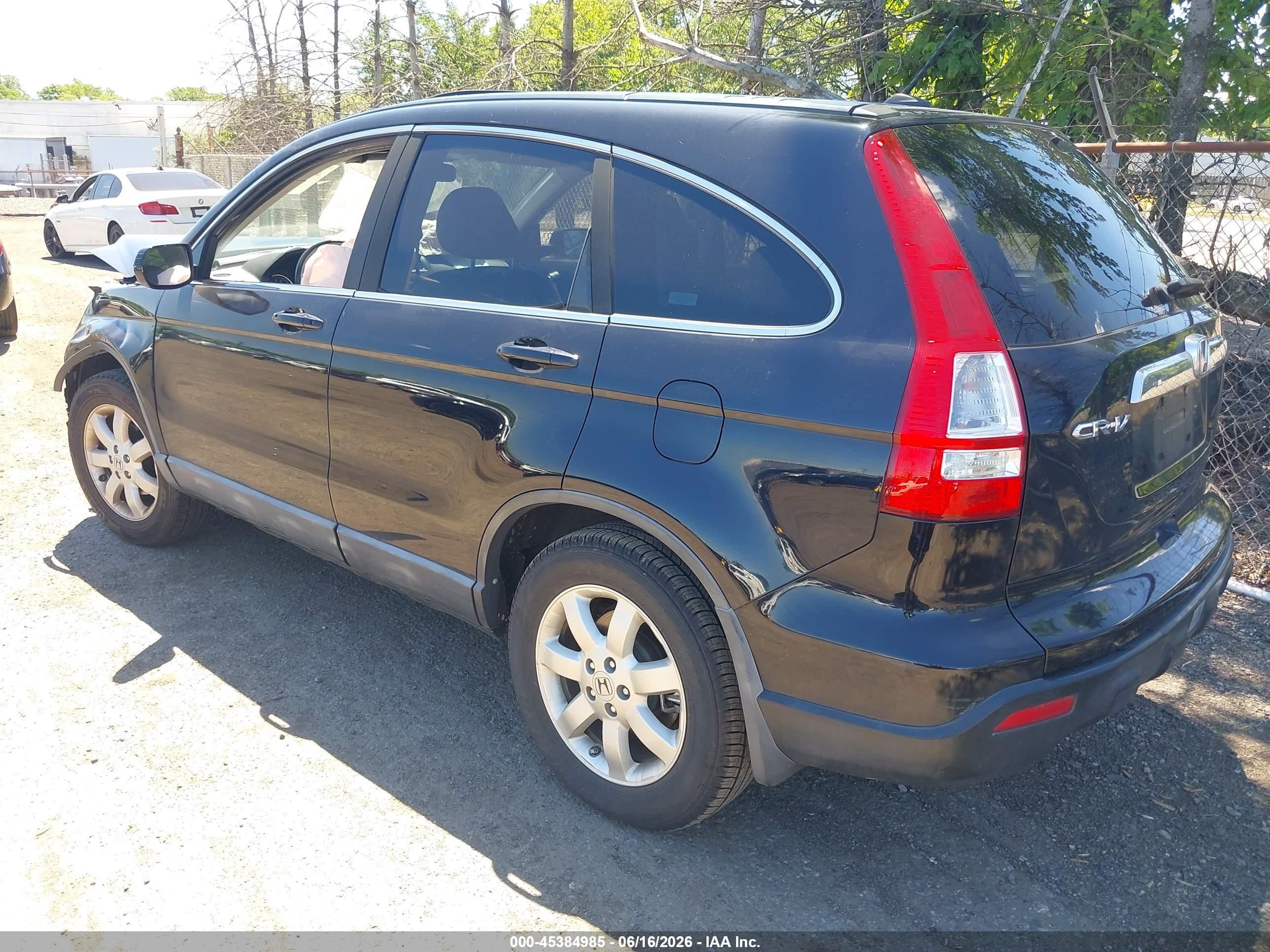 2008 Honda Cr-v Ex-l Black vin: 5J6RE48728L038125
