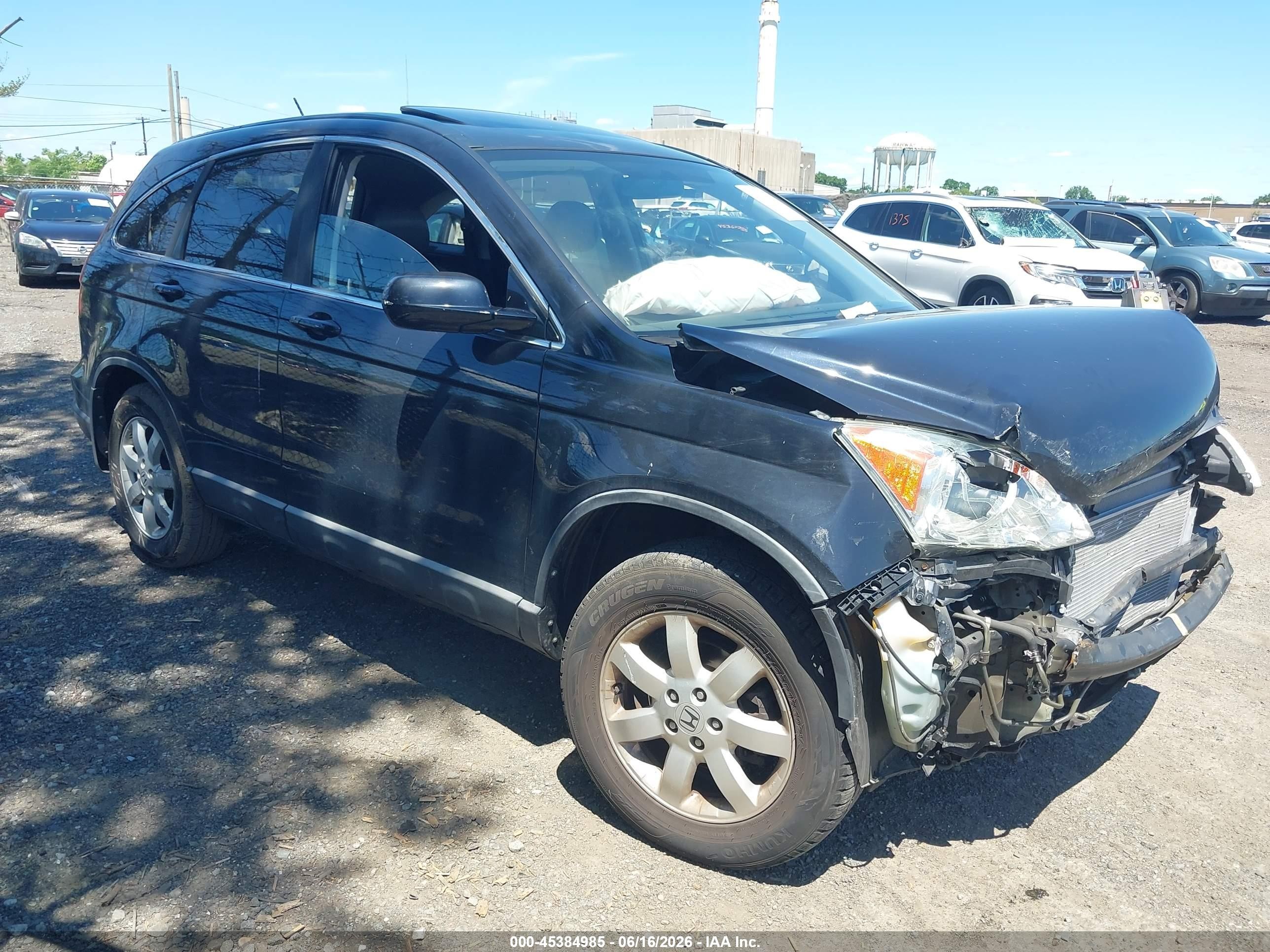 2008 Honda Cr-v Ex-l Black vin: 5J6RE48728L038125