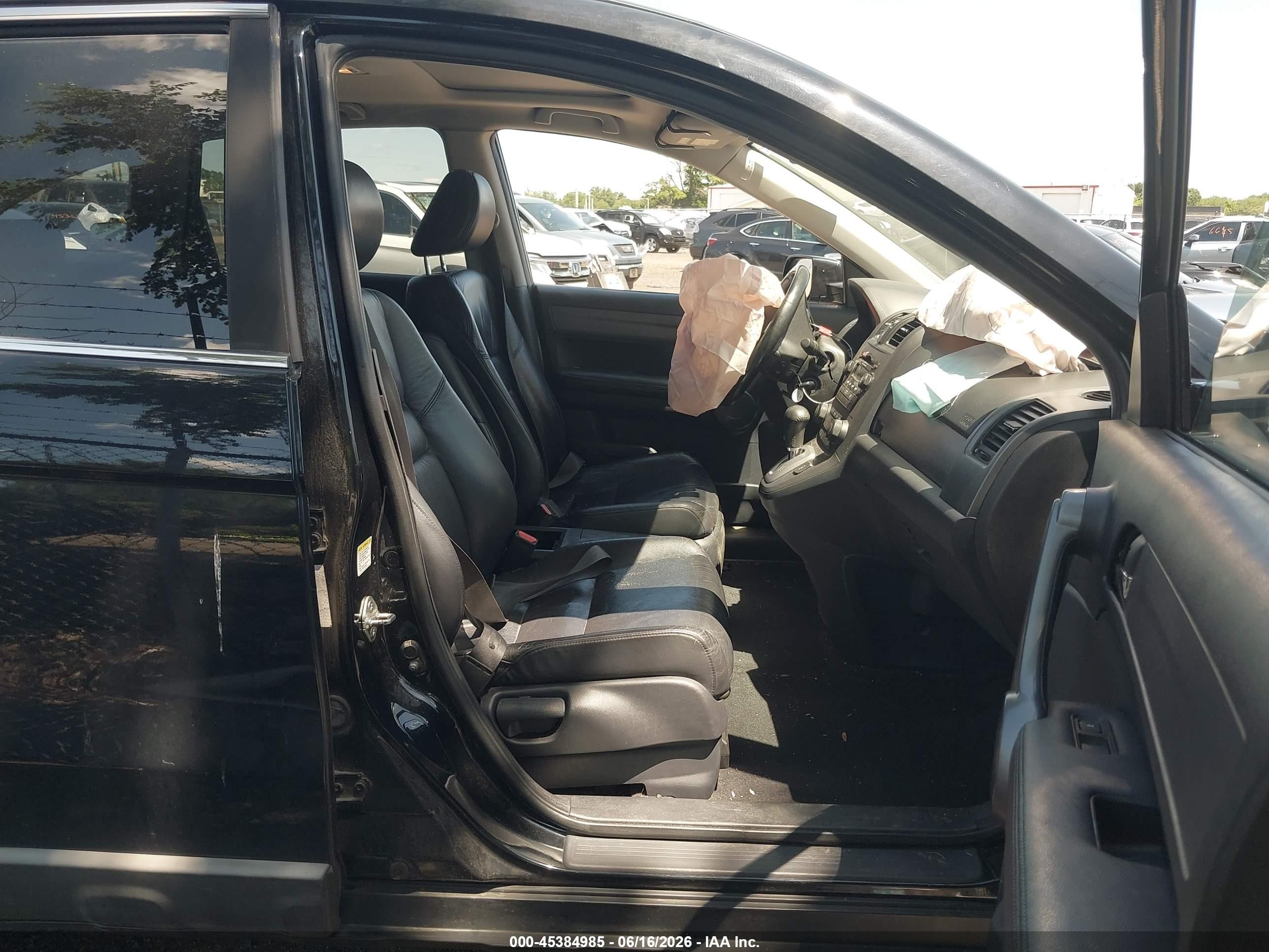 2008 Honda Cr-v Ex-l Black vin: 5J6RE48728L038125