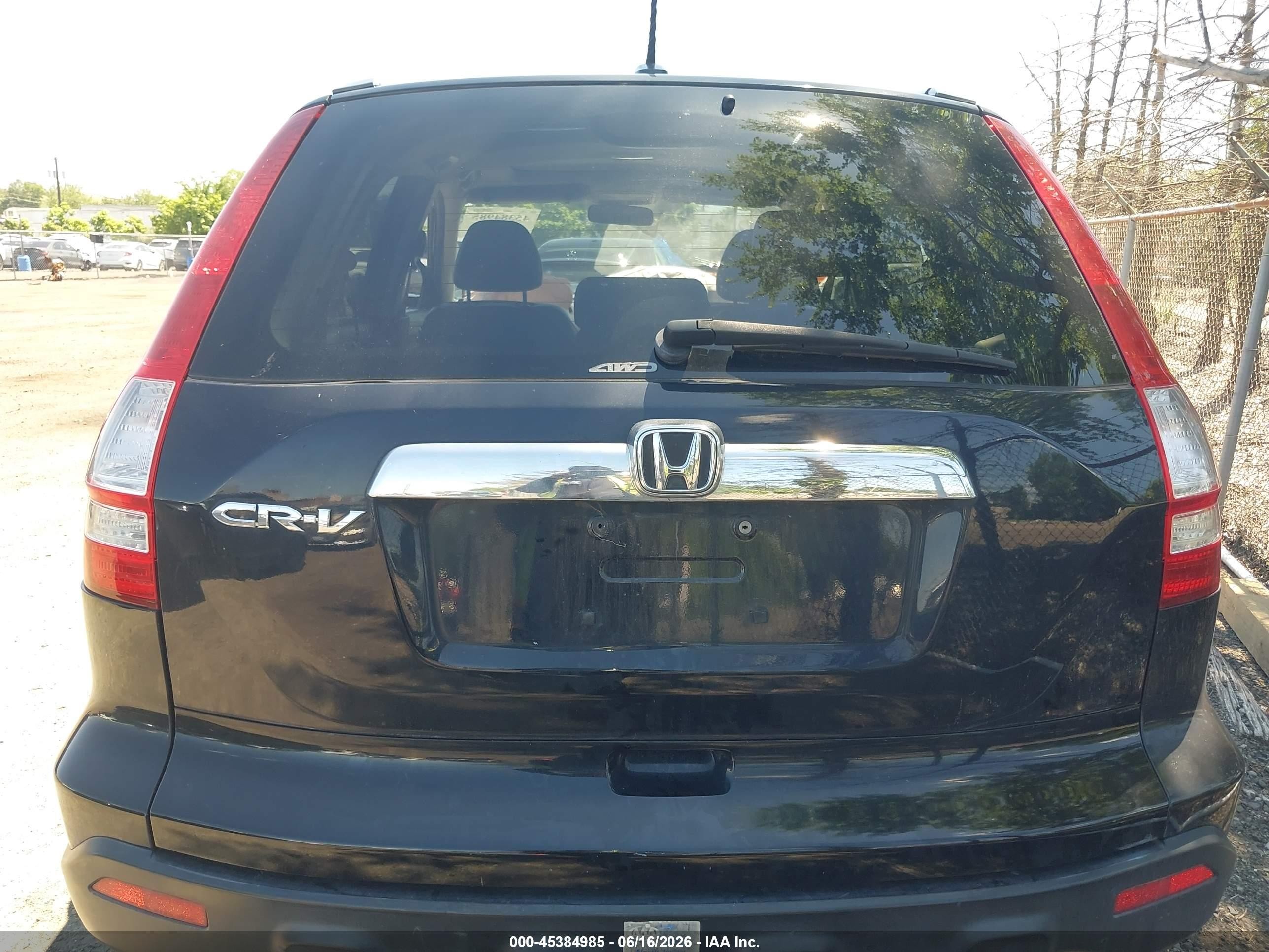 2008 Honda Cr-v Ex-l Black vin: 5J6RE48728L038125